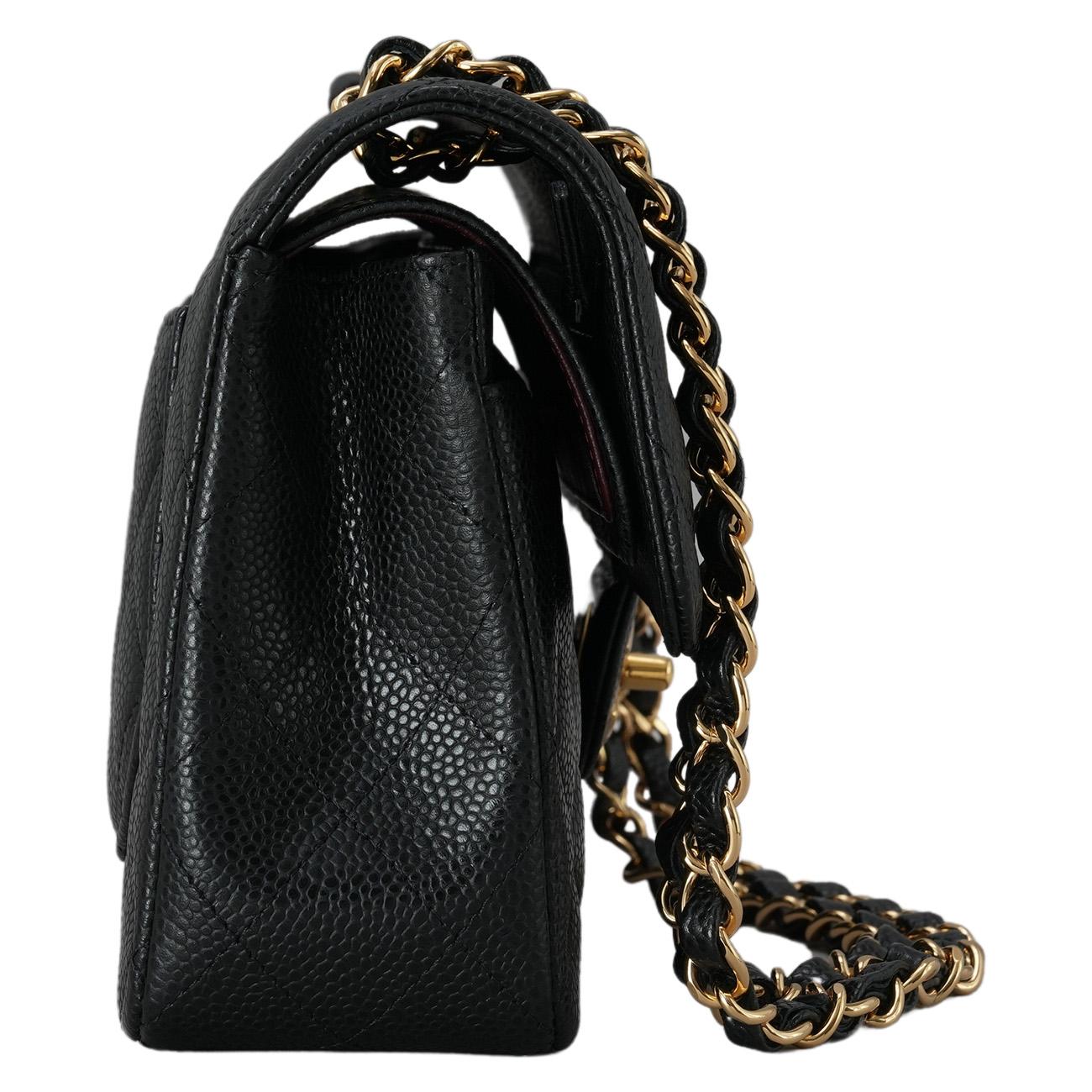 CHANEL(USED)샤넬 캐비어 클래식 스몰 금장