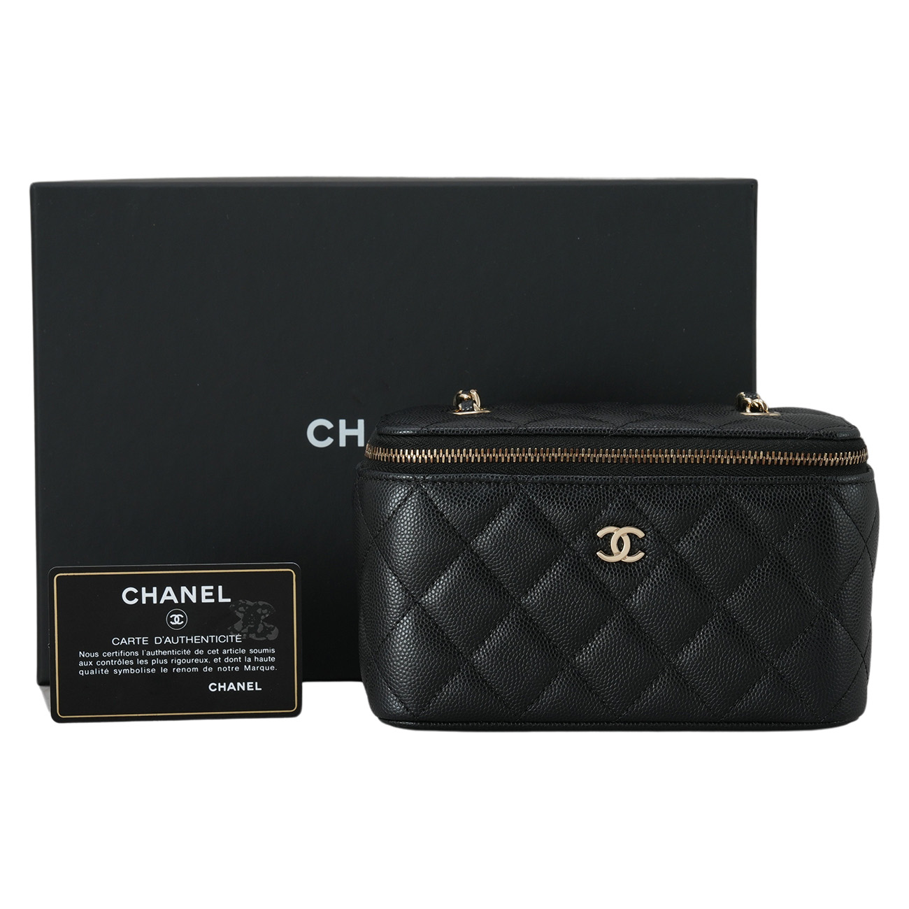CHANEL(USED)샤넬 캐비어 베니티 체인 숄더백