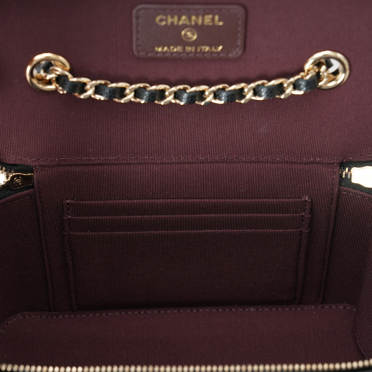 CHANEL(USED)샤넬 캐비어 베니티 체인 숄더백