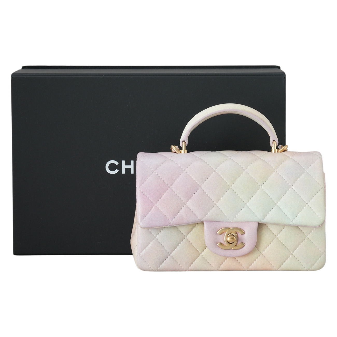 CHANEL(USED)샤넬 클래식 뉴미니 탑핸들 파스텔