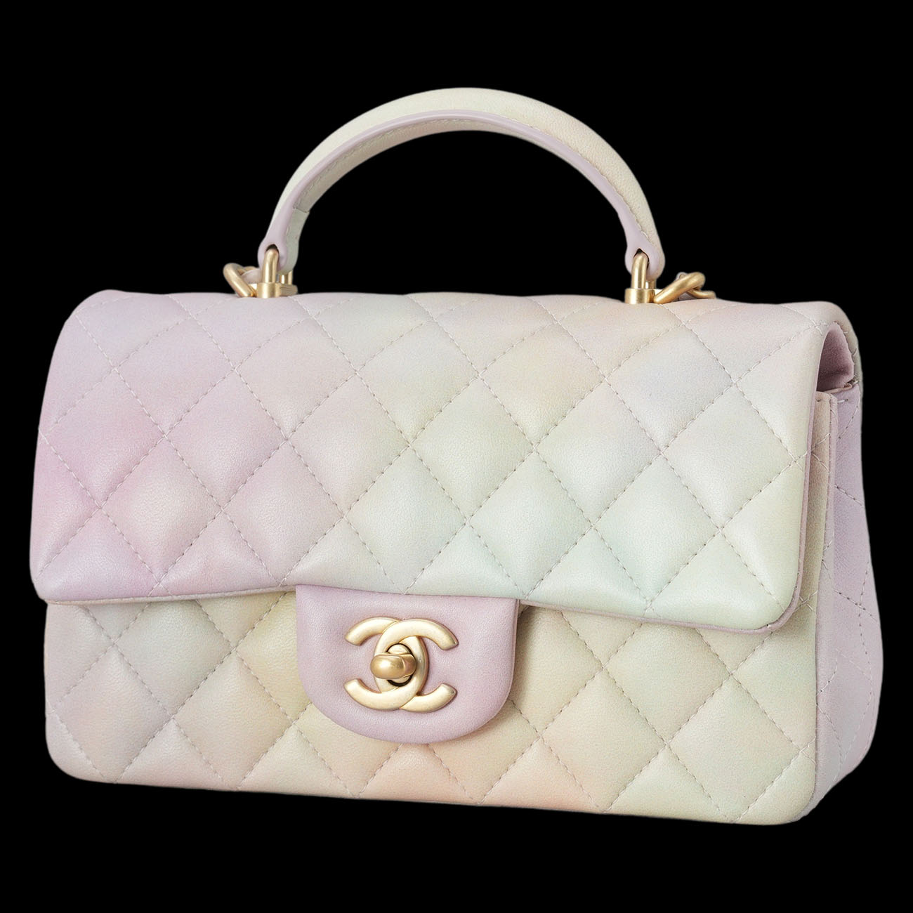 CHANEL(USED)샤넬 클래식 뉴미니 탑핸들 파스텔