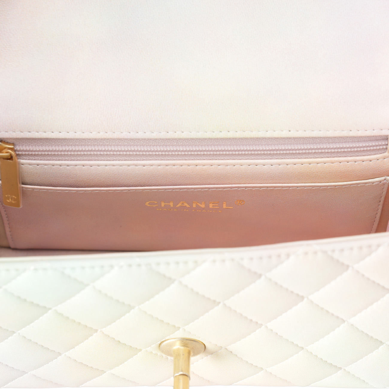 CHANEL(USED)샤넬 클래식 뉴미니 탑핸들 파스텔