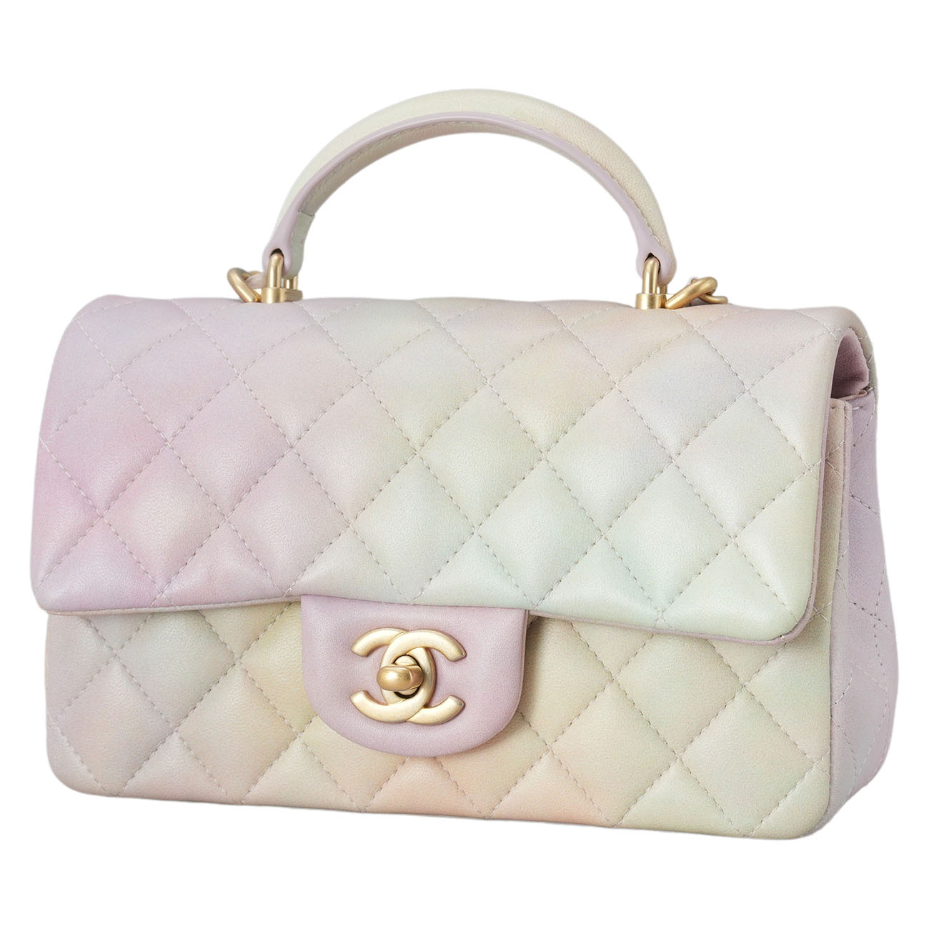 CHANEL(USED)샤넬 클래식 뉴미니 탑핸들 파스텔