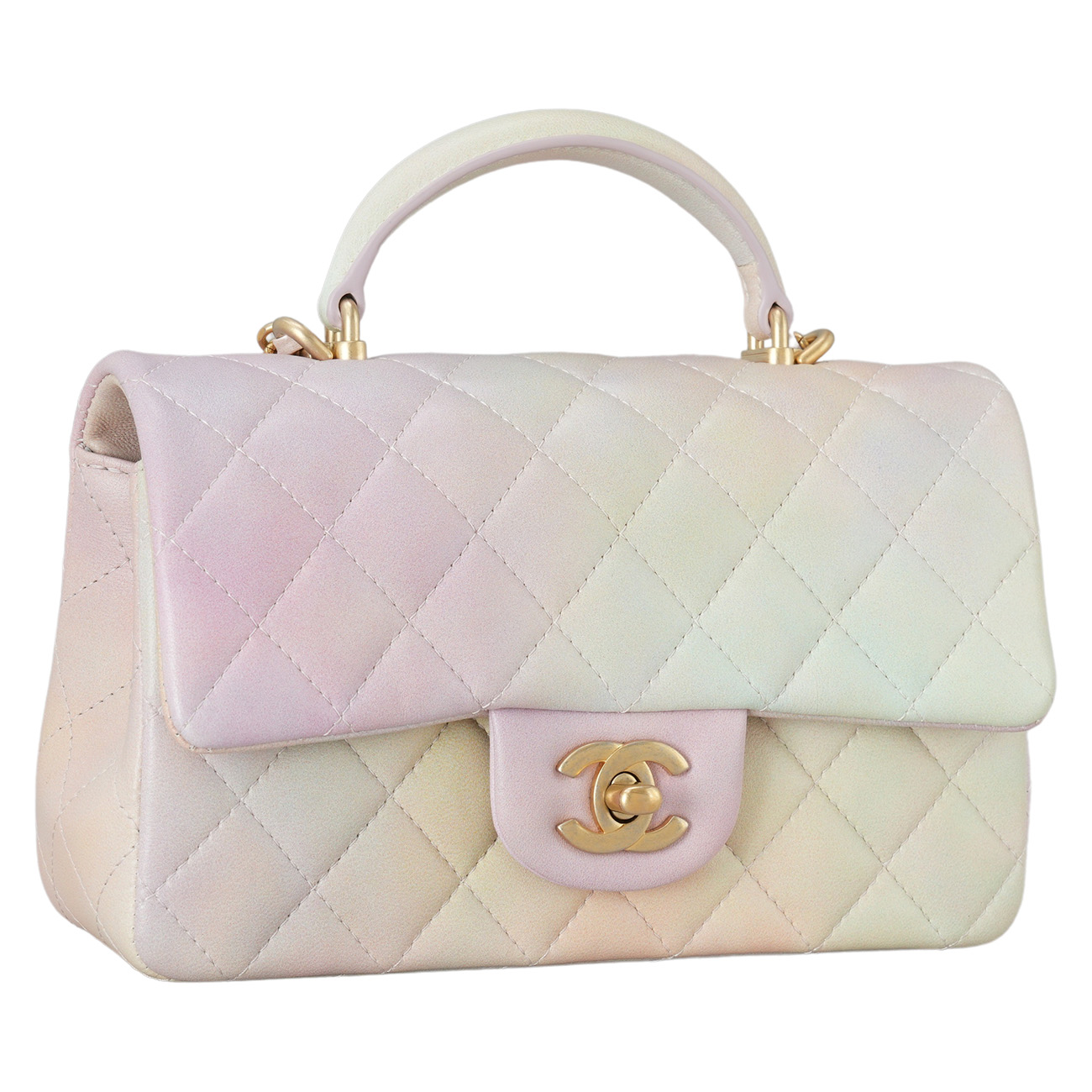 CHANEL(USED)샤넬 클래식 뉴미니 탑핸들 파스텔