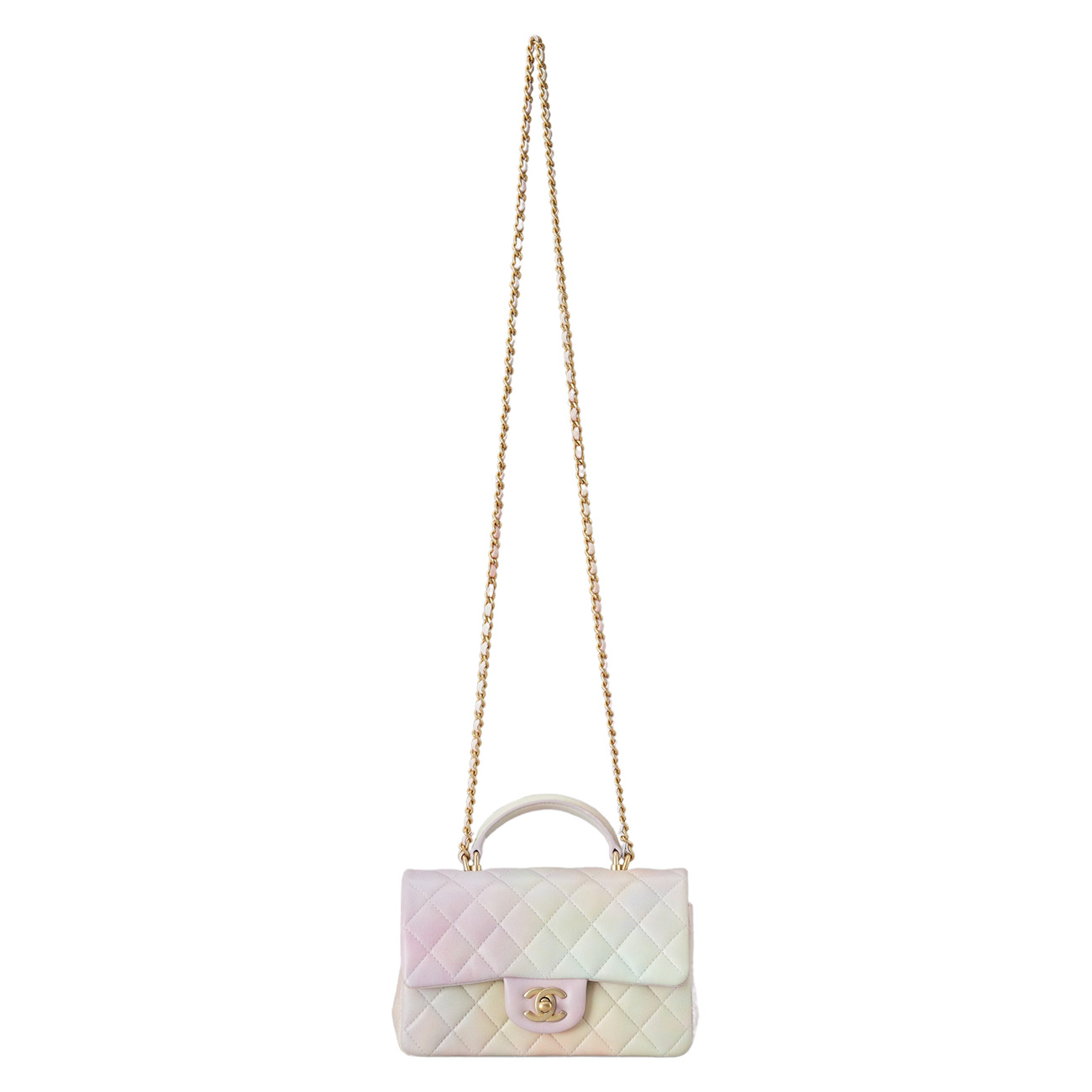 CHANEL(USED)샤넬 클래식 뉴미니 탑핸들 파스텔