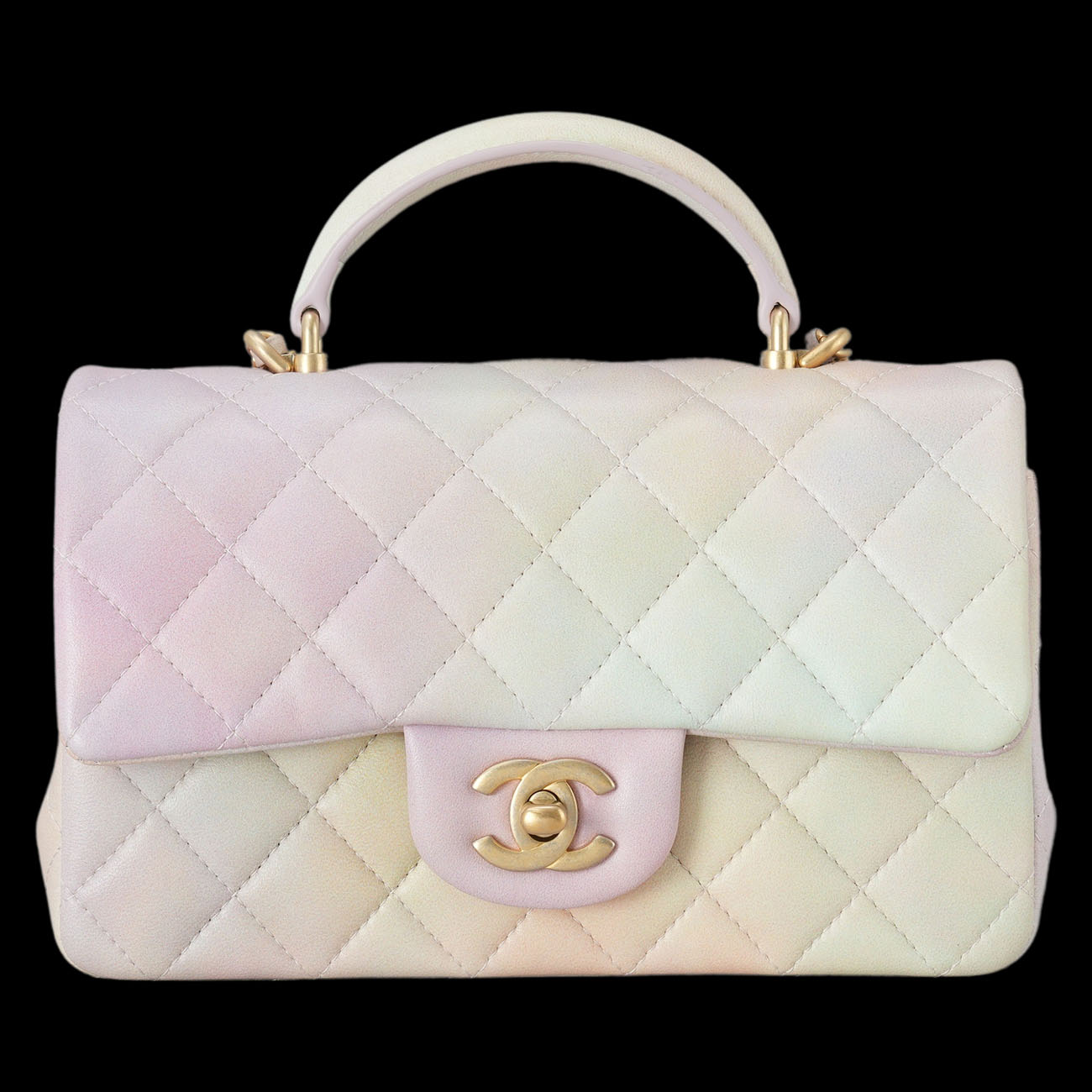 CHANEL(USED)샤넬 클래식 뉴미니 탑핸들 파스텔