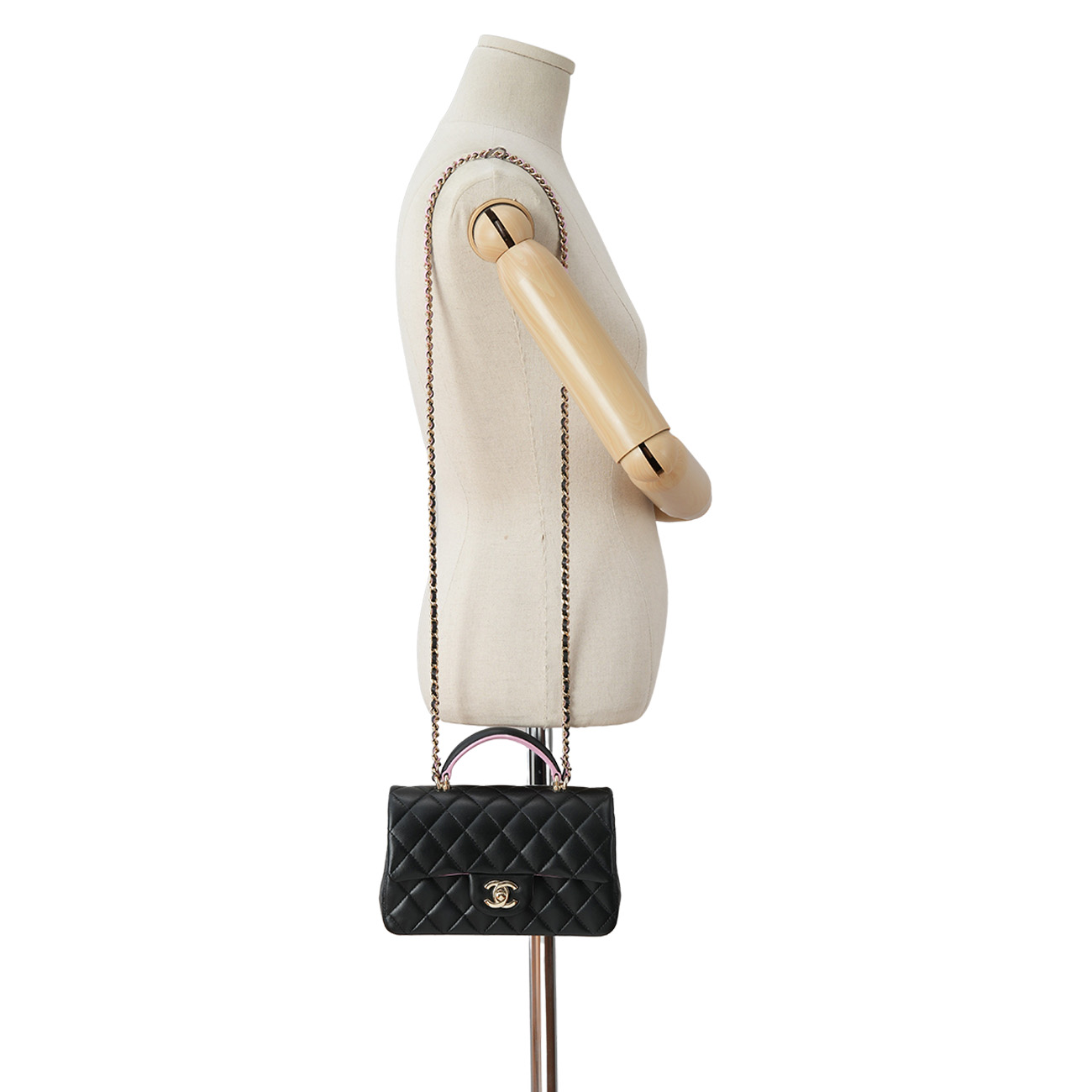 CHANEL(USED)샤넬 클래식 뉴미니 탑핸들