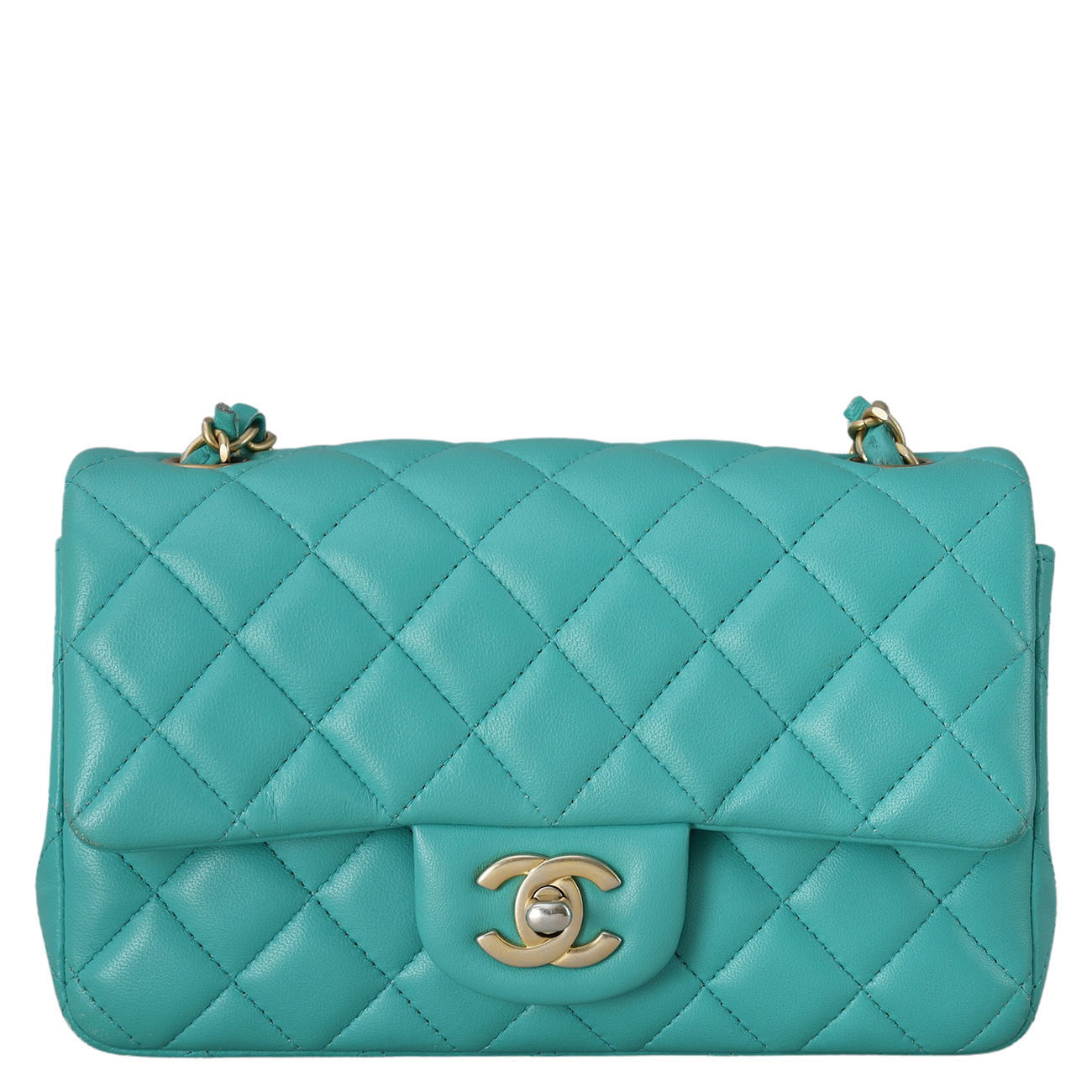 CHANEL(USED)샤넬 A69900 램스킨 클래식 뉴미니 크로스백