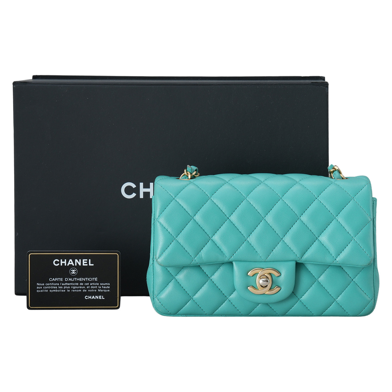 CHANEL(USED)샤넬 A69900 램스킨 클래식 뉴미니 크로스백