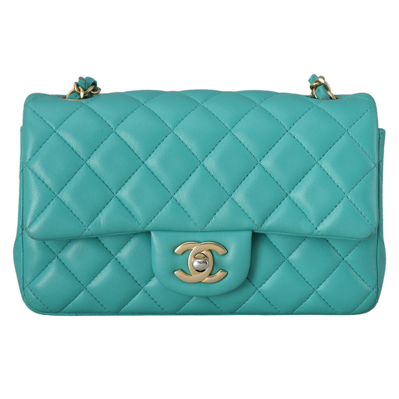 CHANEL(USED)샤넬 A69900 램스킨 클래식 뉴미니 크로스백