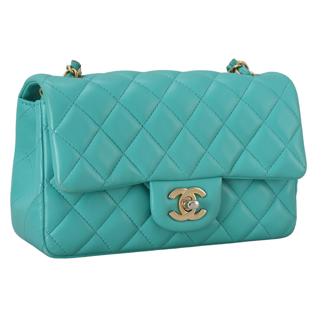 CHANEL(USED)샤넬 A69900 램스킨 클래식 뉴미니 크로스백