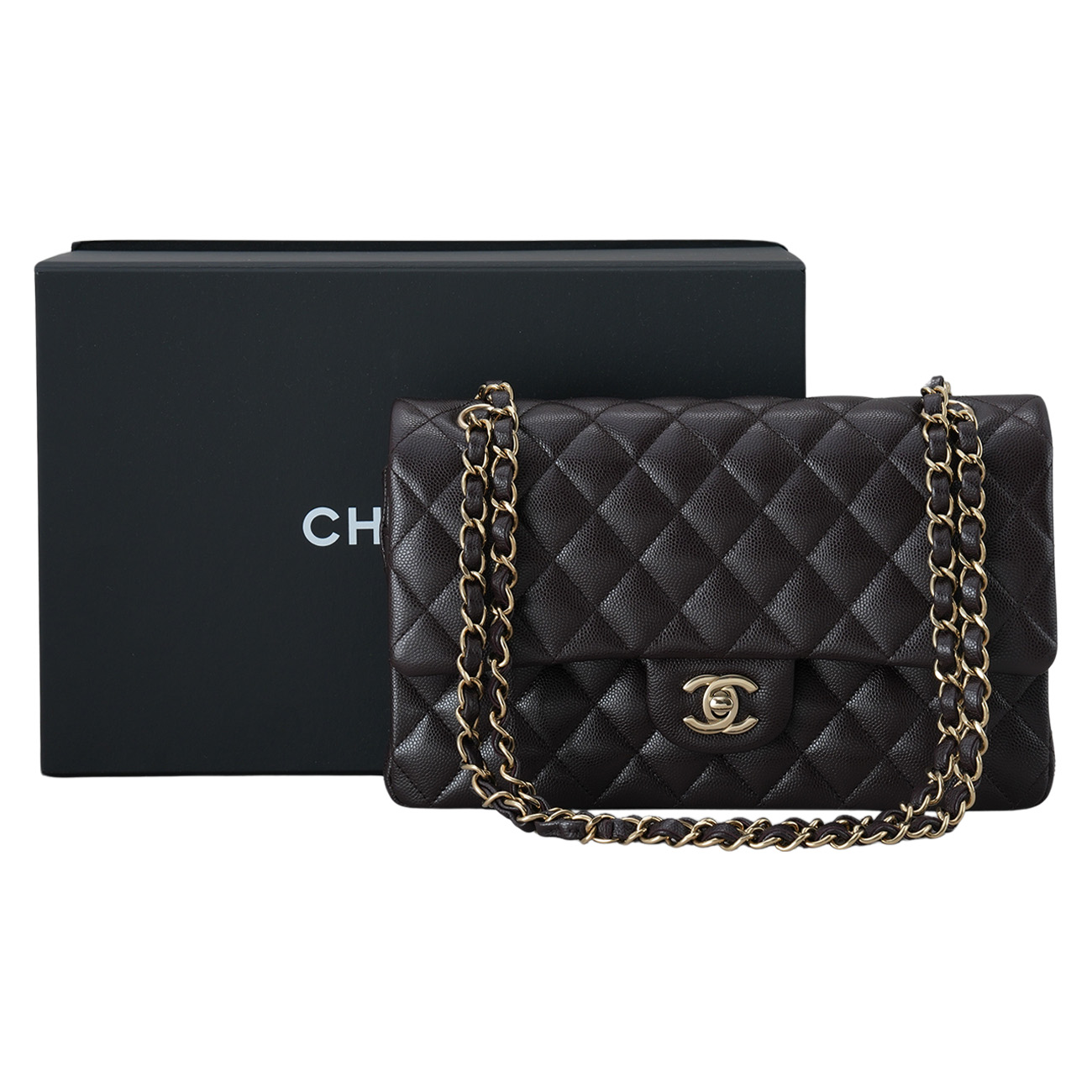 CHANEL(USED)샤넬 캐비어 클래식 미듐 플랩백