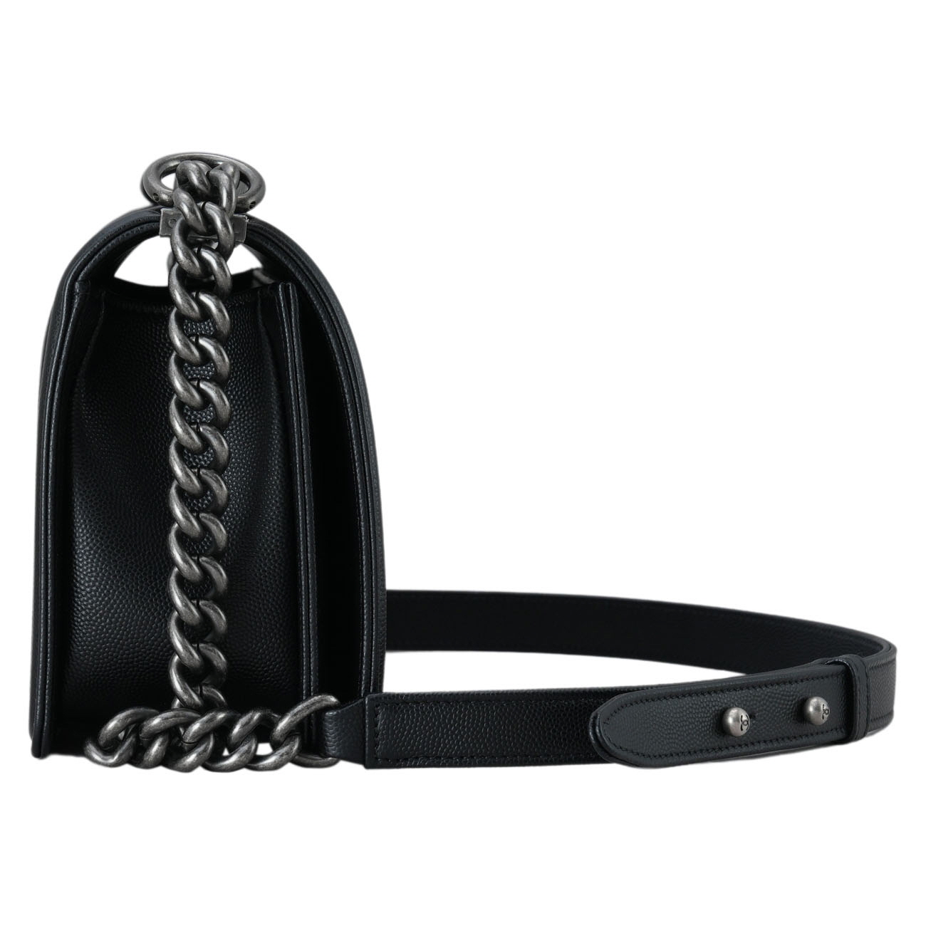 CHANEL(USED)샤넬 A67086 캐비어 보이샤넬 미듐 플랩백