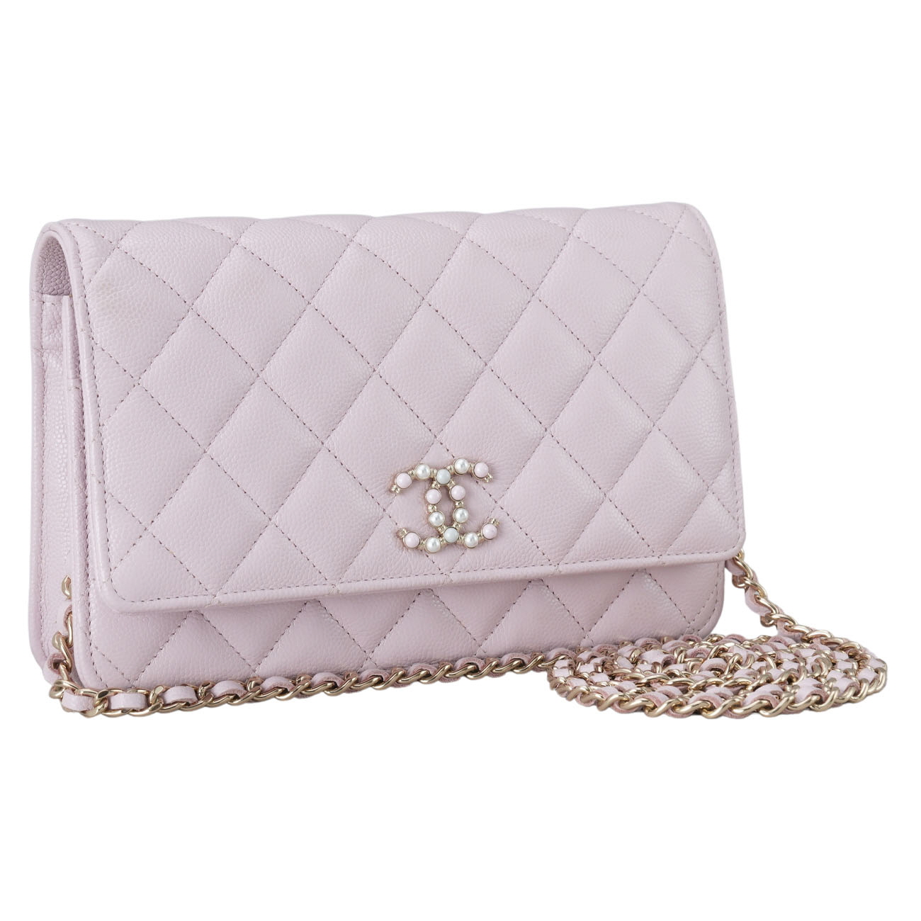 CHANEL(USED)샤넬 AP2136 시즌 진주 CC로고 WOC