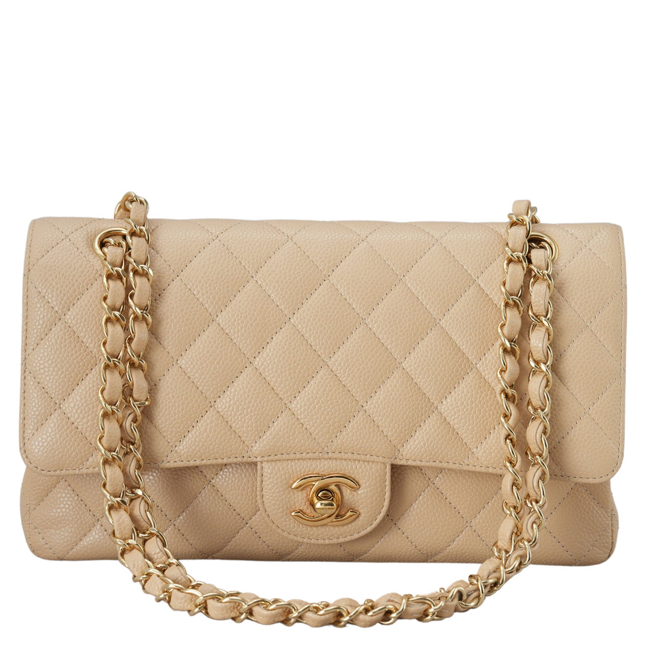 CHANEL(USED)샤넬 캐비어 클래식 미듐 플랩백