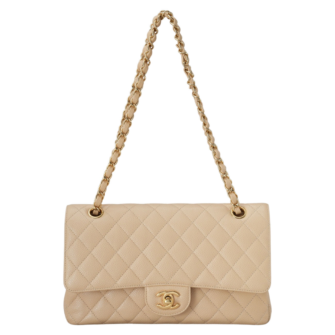 CHANEL(USED)샤넬 캐비어 클래식 미듐 플랩백