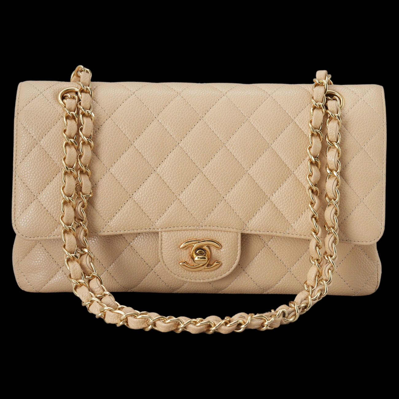 CHANEL(USED)샤넬 캐비어 클래식 미듐 플랩백