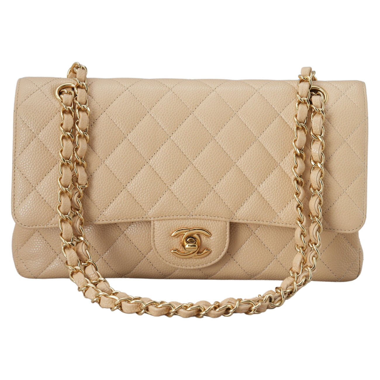 CHANEL(USED)샤넬 캐비어 클래식 미듐 플랩백
