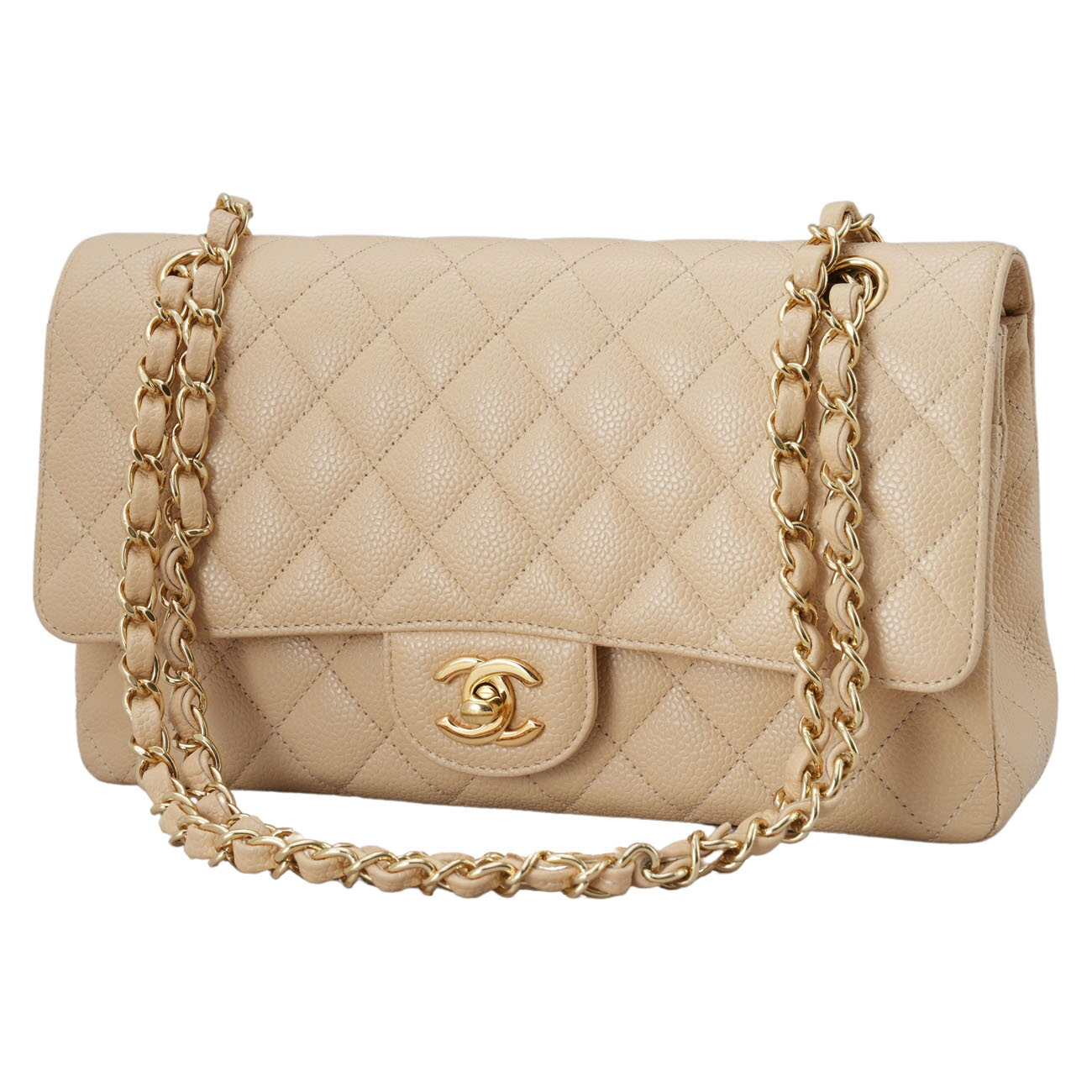 CHANEL(USED)샤넬 캐비어 클래식 미듐 플랩백
