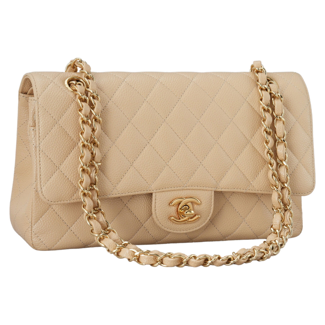 CHANEL(USED)샤넬 캐비어 클래식 미듐 플랩백