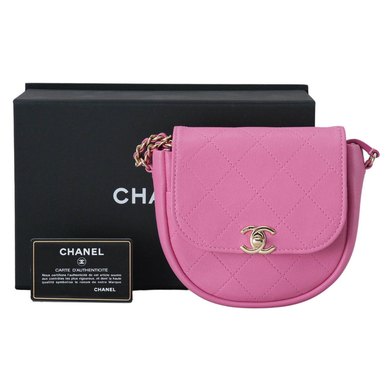 CHANEL(USED)샤넬 메신저백 핑크