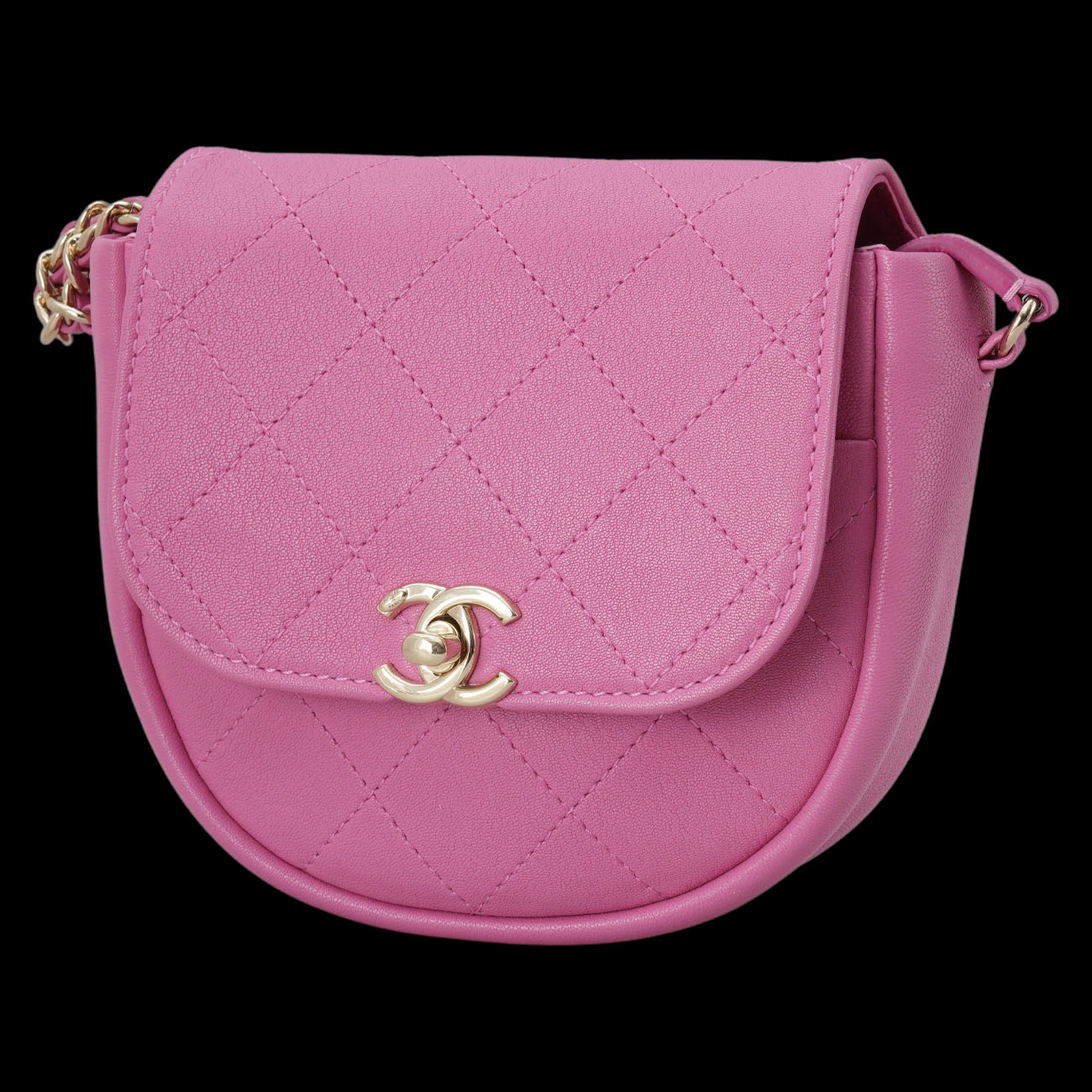 CHANEL(USED)샤넬 메신저백 핑크