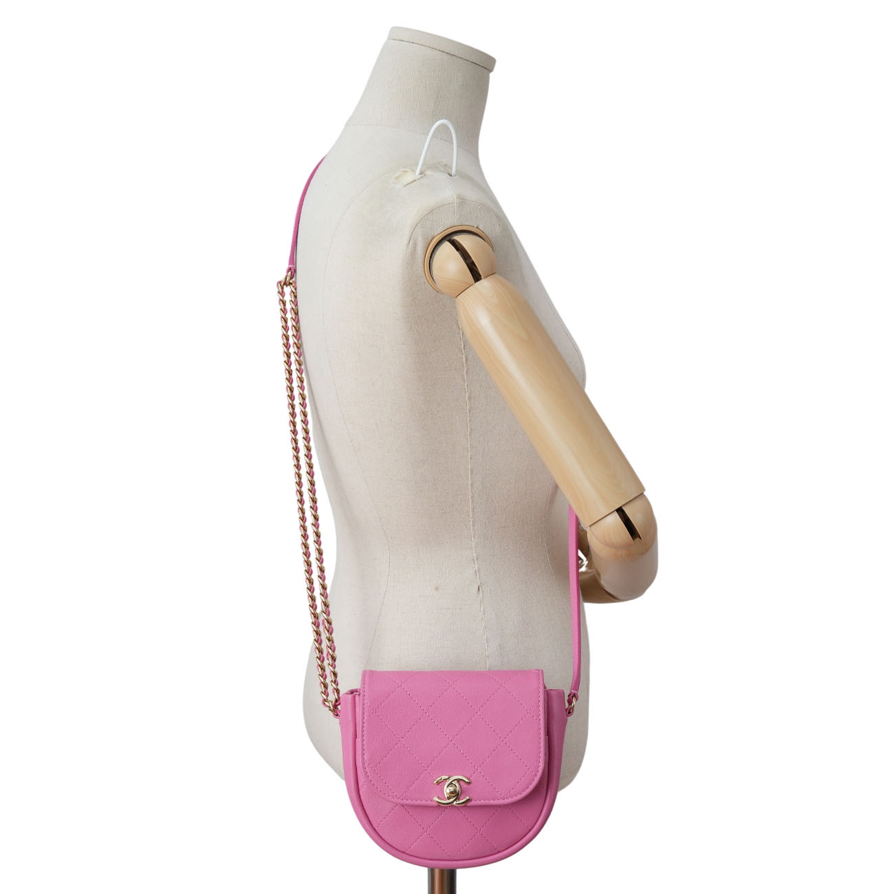 CHANEL(USED)샤넬 메신저백 핑크