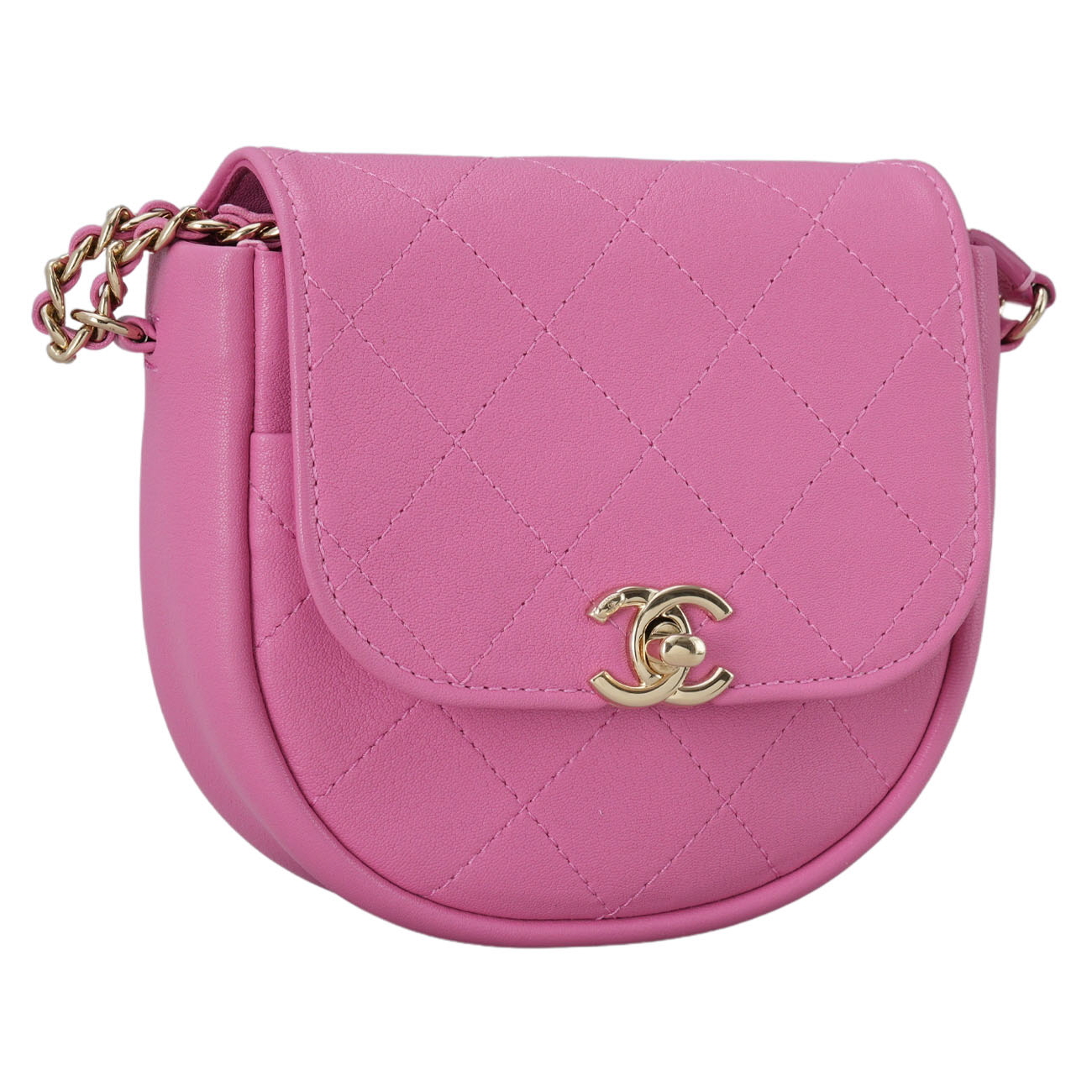 CHANEL(USED)샤넬 메신저백 핑크
