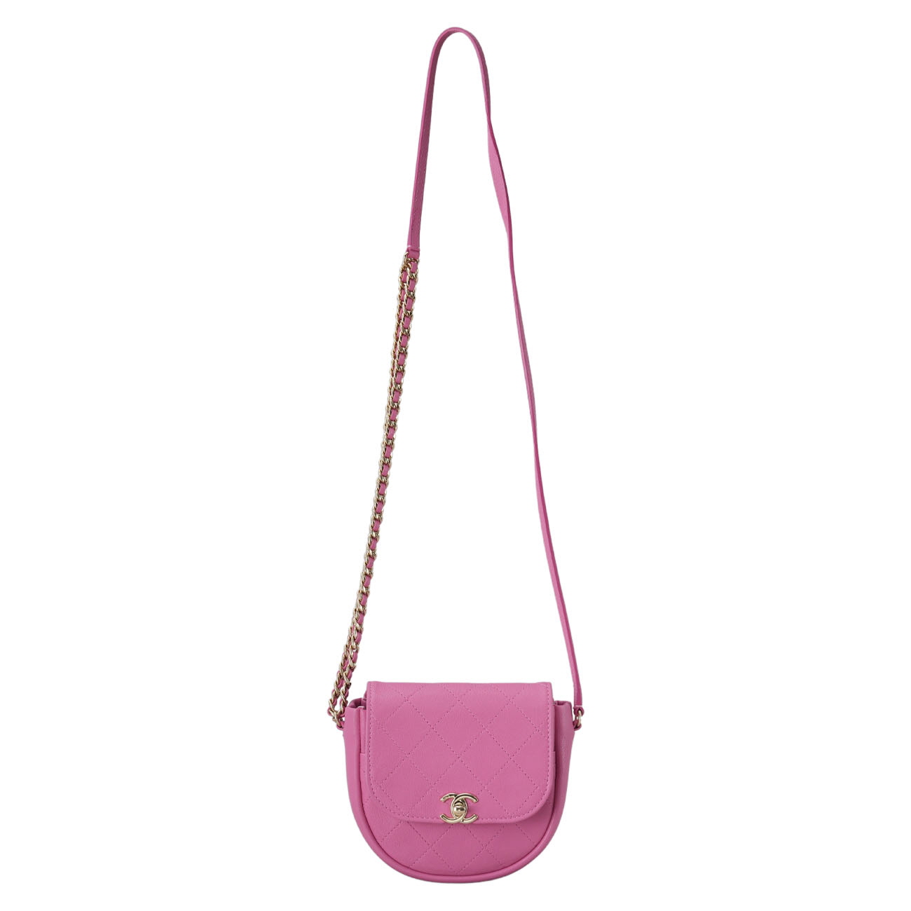 CHANEL(USED)샤넬 메신저백 핑크