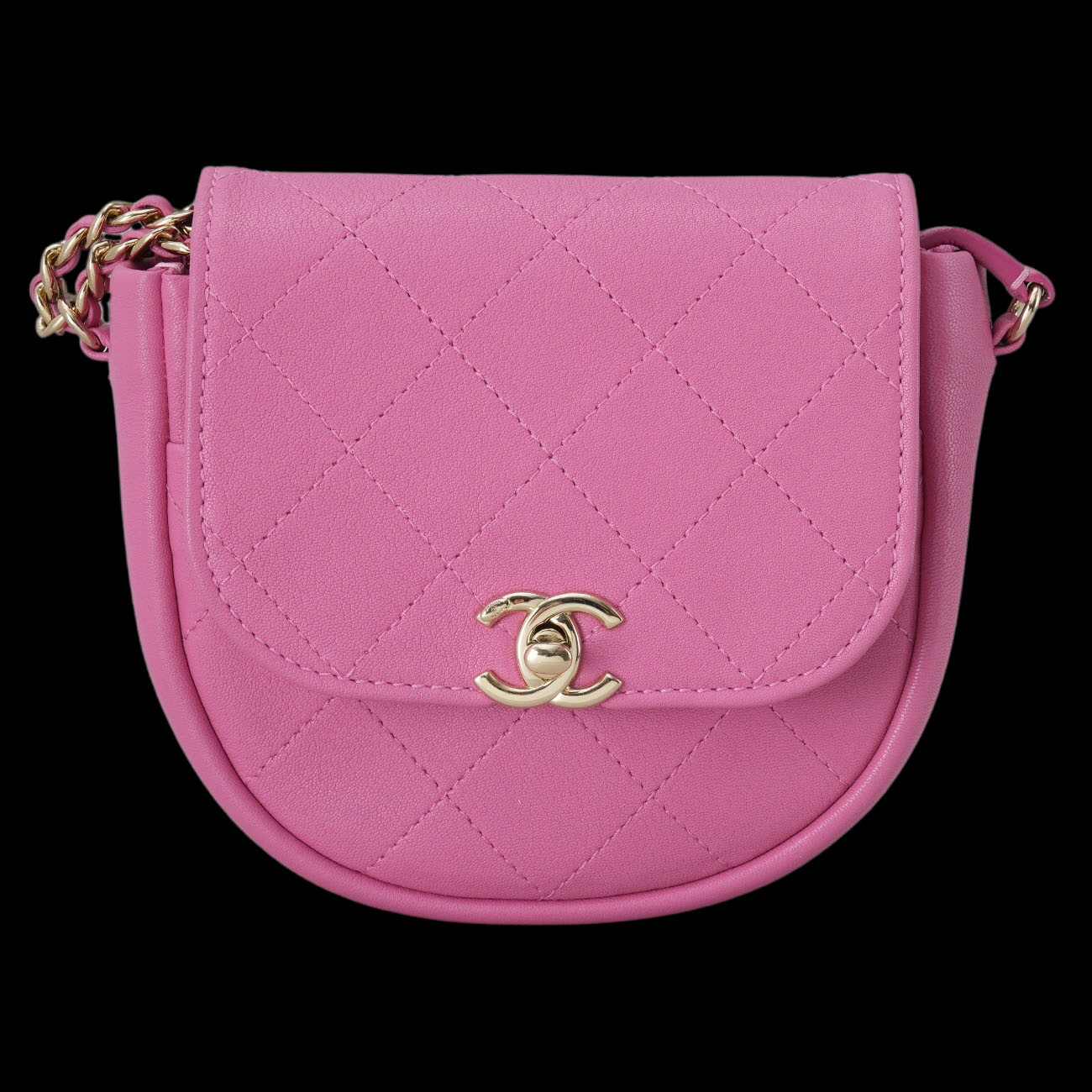 CHANEL(USED)샤넬 메신저백 핑크