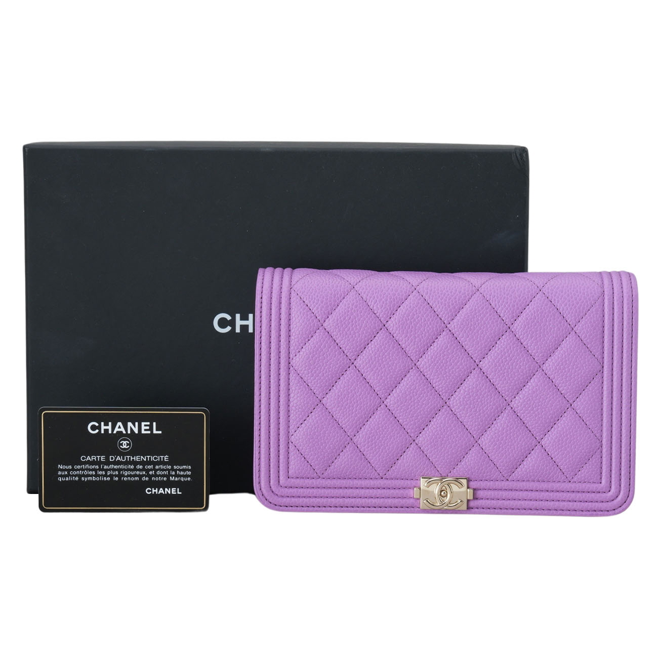 CHANEL(USED)샤넬 캐비어 보이샤넬 WOC