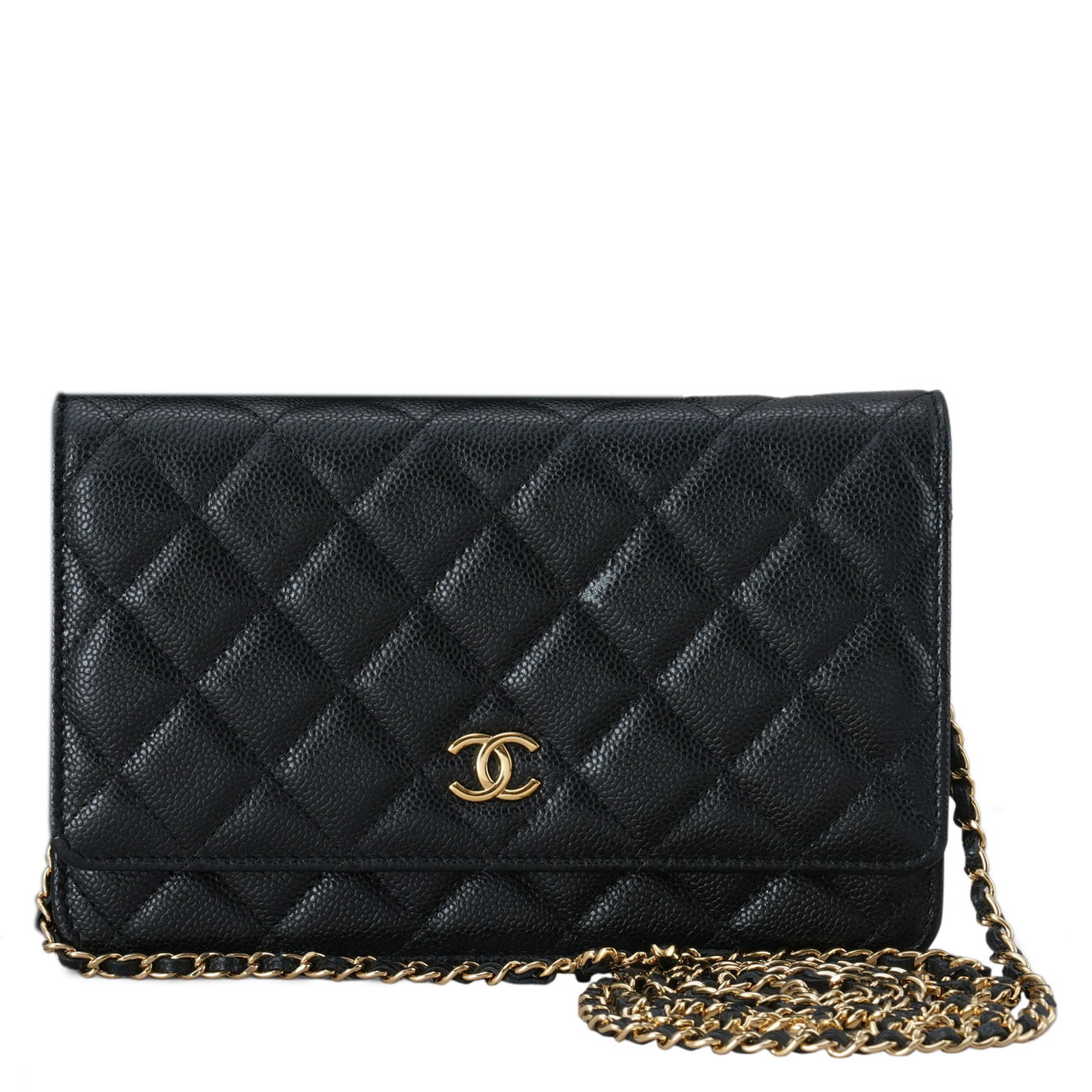 CHANEL(USED)샤넬 시즌 캐비어 코코체인 WOC