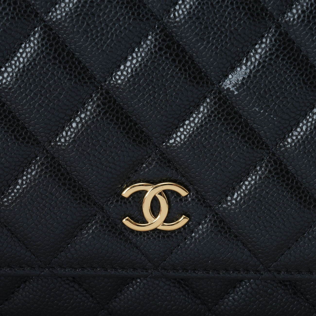 CHANEL(USED)샤넬 시즌 캐비어 코코체인 WOC