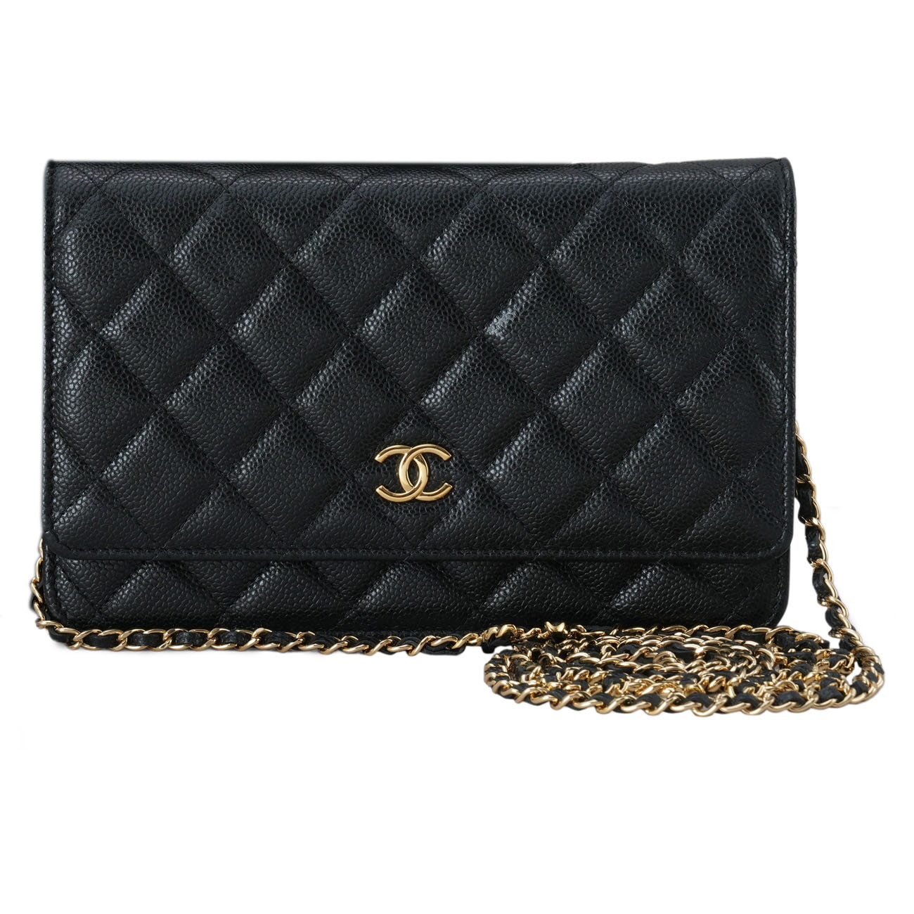 CHANEL(USED)샤넬 시즌 캐비어 코코체인 WOC