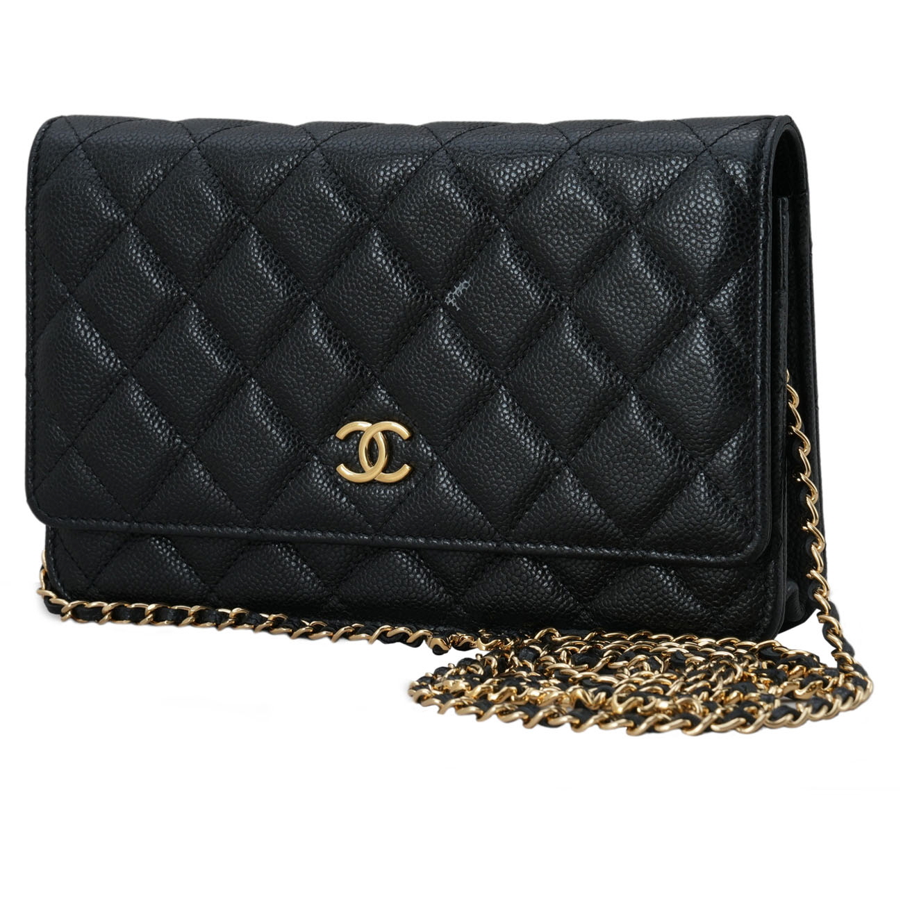 CHANEL(USED)샤넬 시즌 캐비어 코코체인 WOC