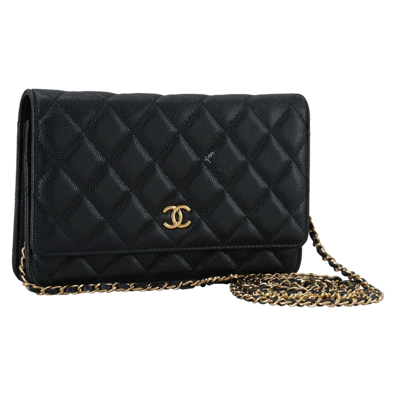 CHANEL(USED)샤넬 시즌 캐비어 코코체인 WOC