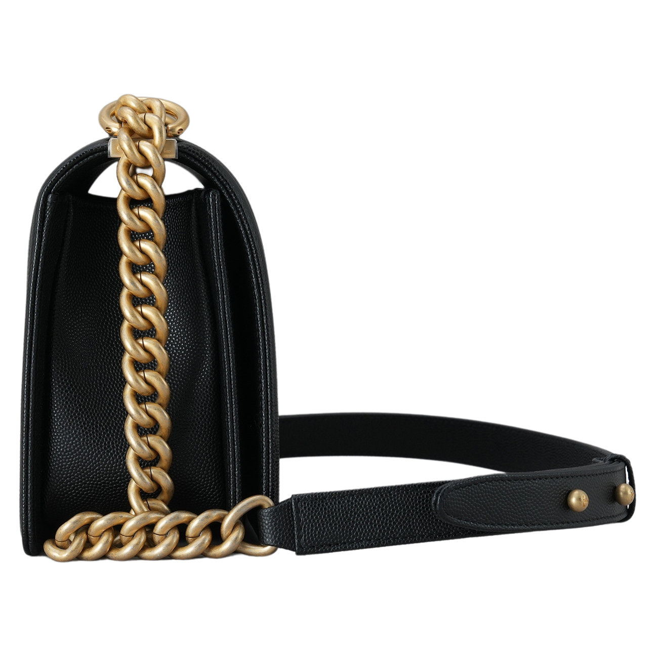 CHANEL(USED)샤넬 A67086 캐비어 보이샤넬 미듐 플랩백