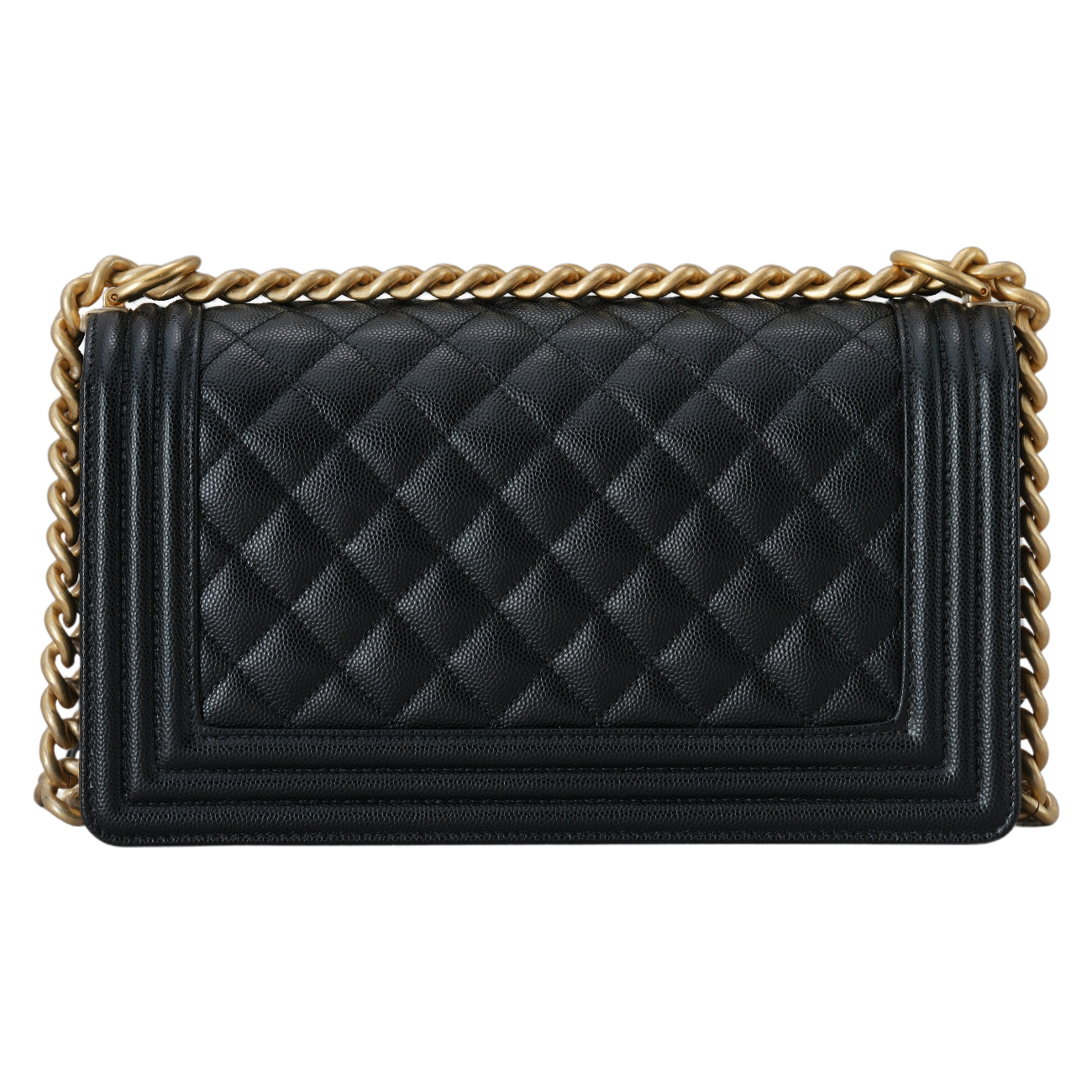 CHANEL(USED)샤넬 A67086 캐비어 보이샤넬 미듐 플랩백