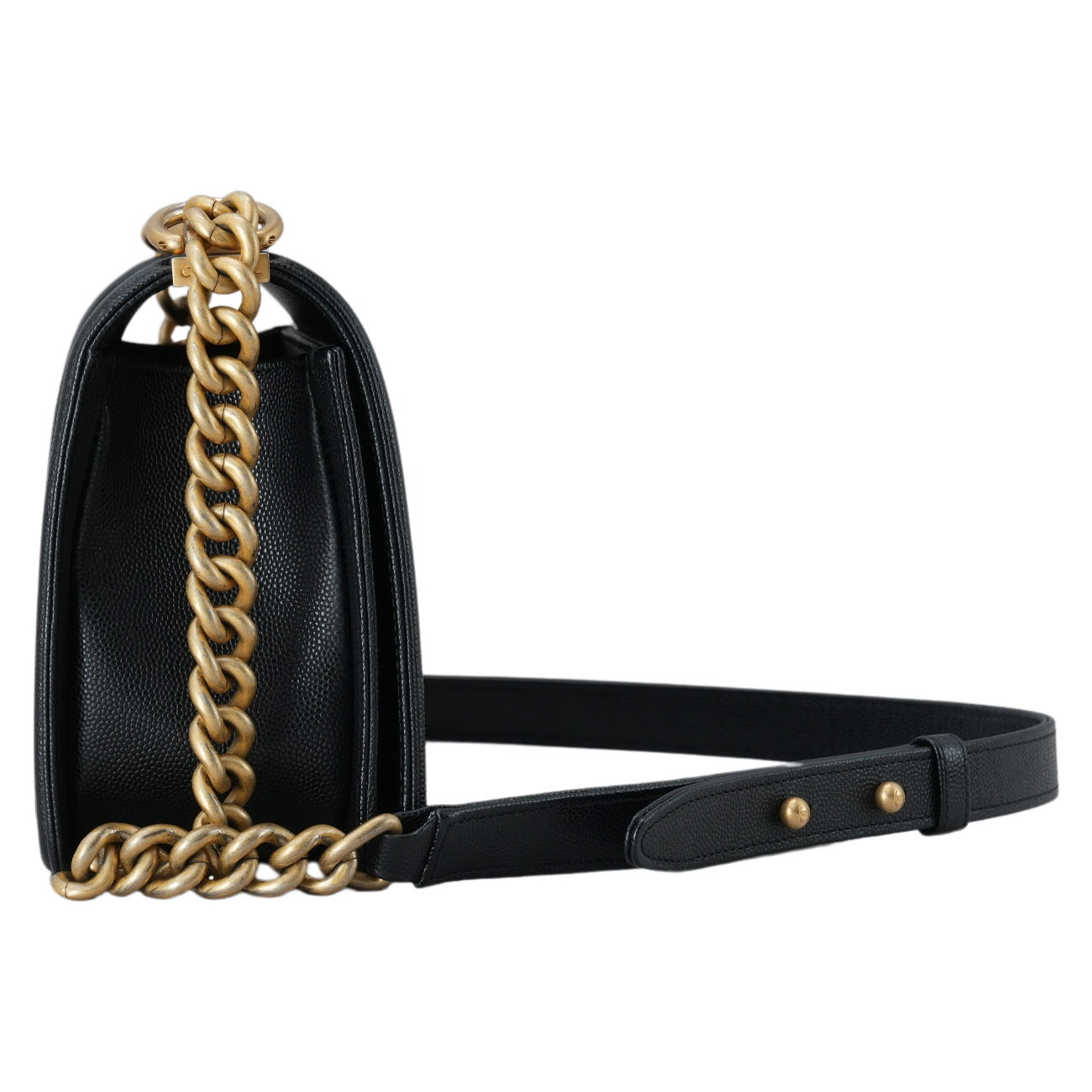CHANEL(USED)샤넬 캐비어 보이샤넬 미듐 플랩백