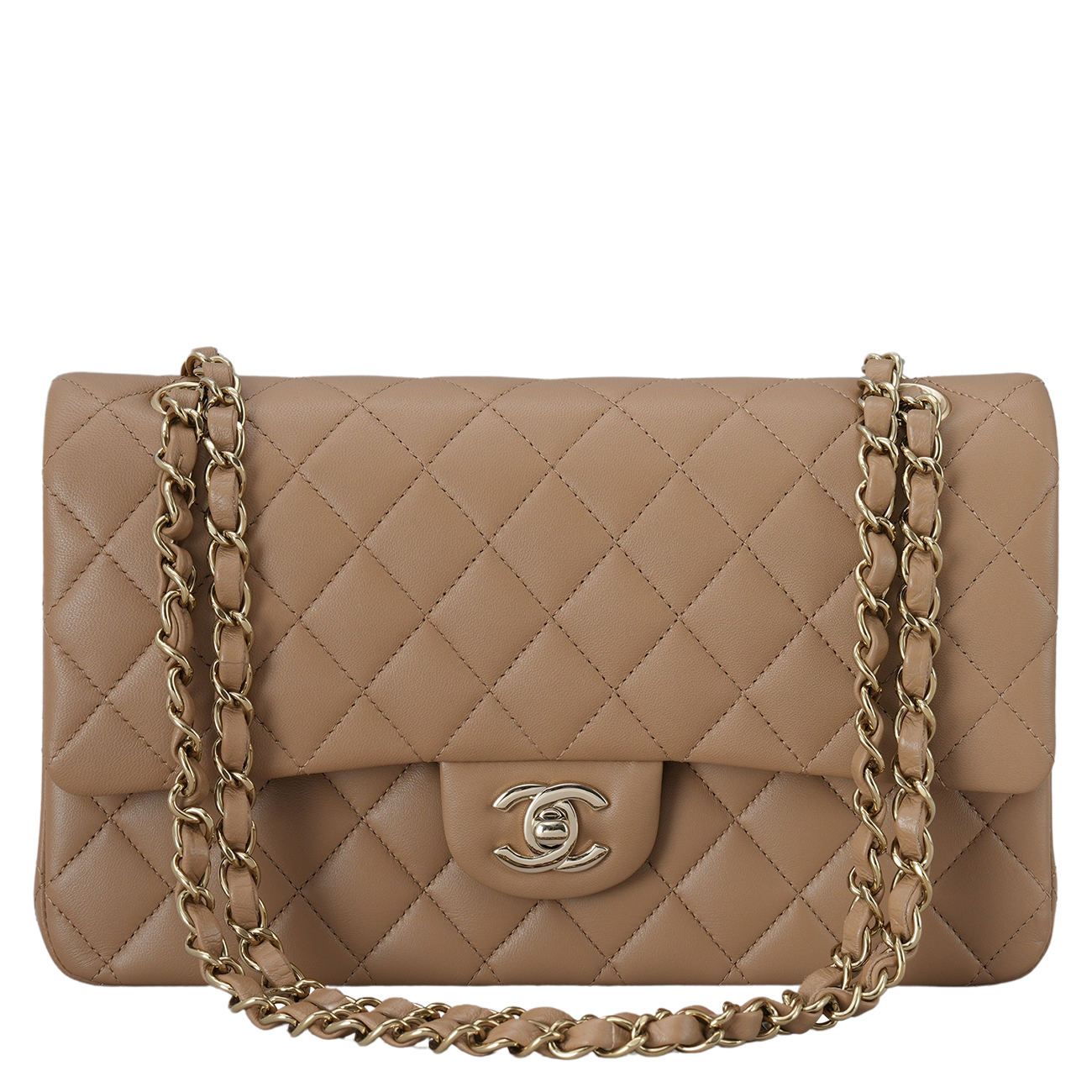 CHANEL(USED)샤넬 램스킨 클래식 미듐 플랩백