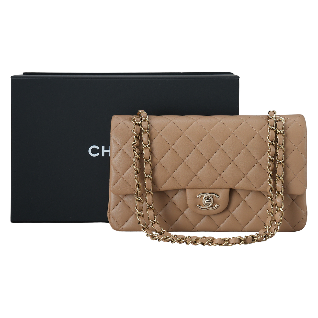 CHANEL(USED)샤넬 램스킨 클래식 미듐 플랩백