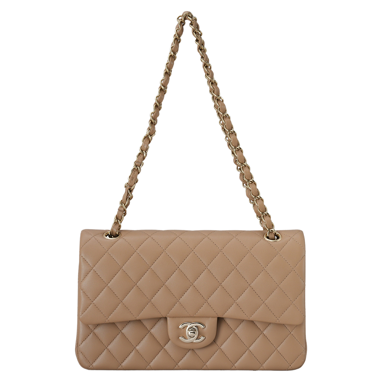 CHANEL(USED)샤넬 램스킨 클래식 미듐 플랩백