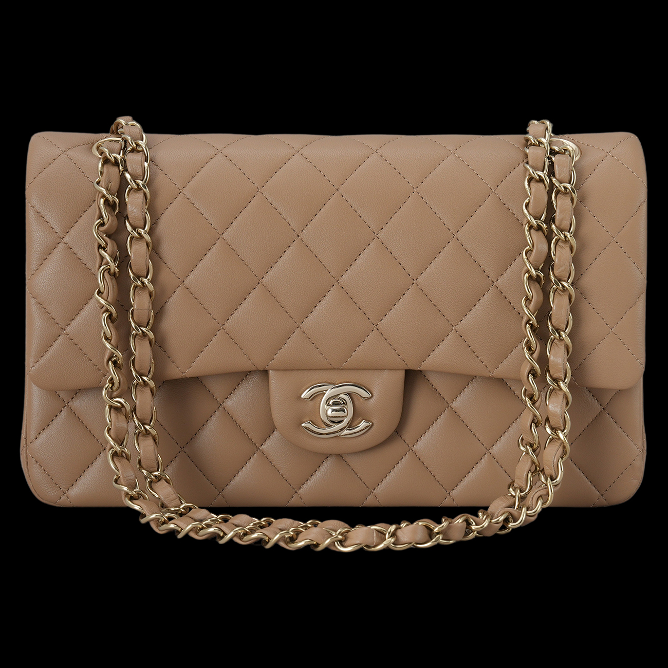 CHANEL(USED)샤넬 램스킨 클래식 미듐 플랩백