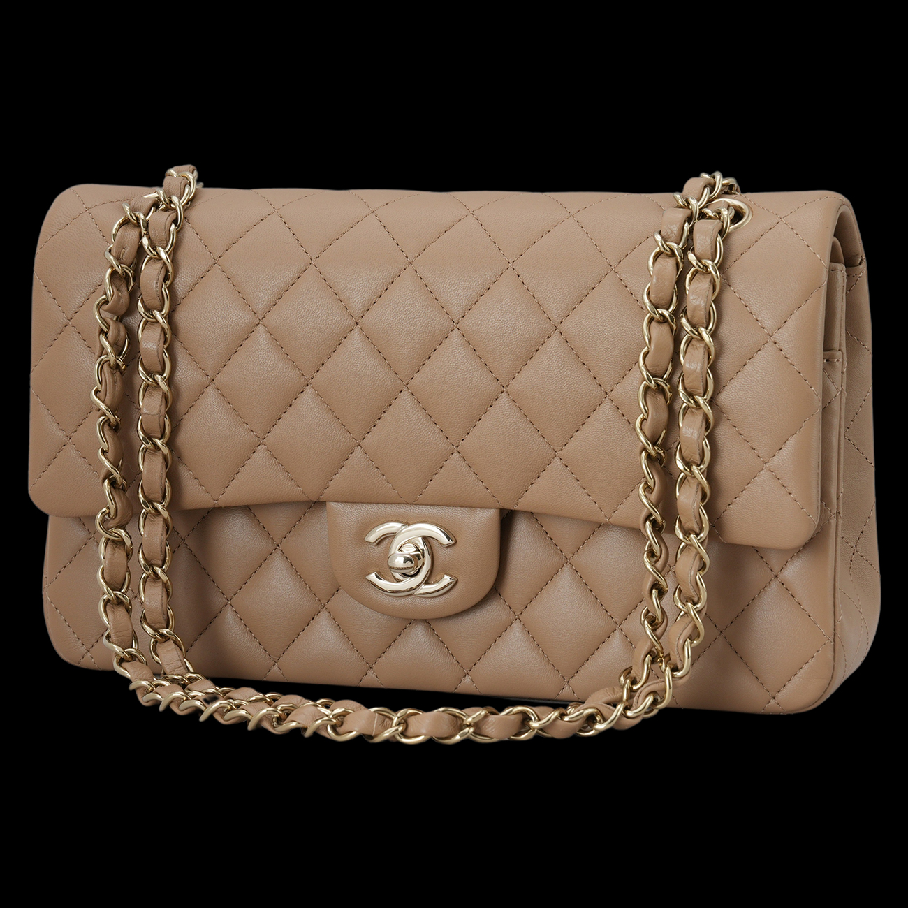 CHANEL(USED)샤넬 램스킨 클래식 미듐 플랩백