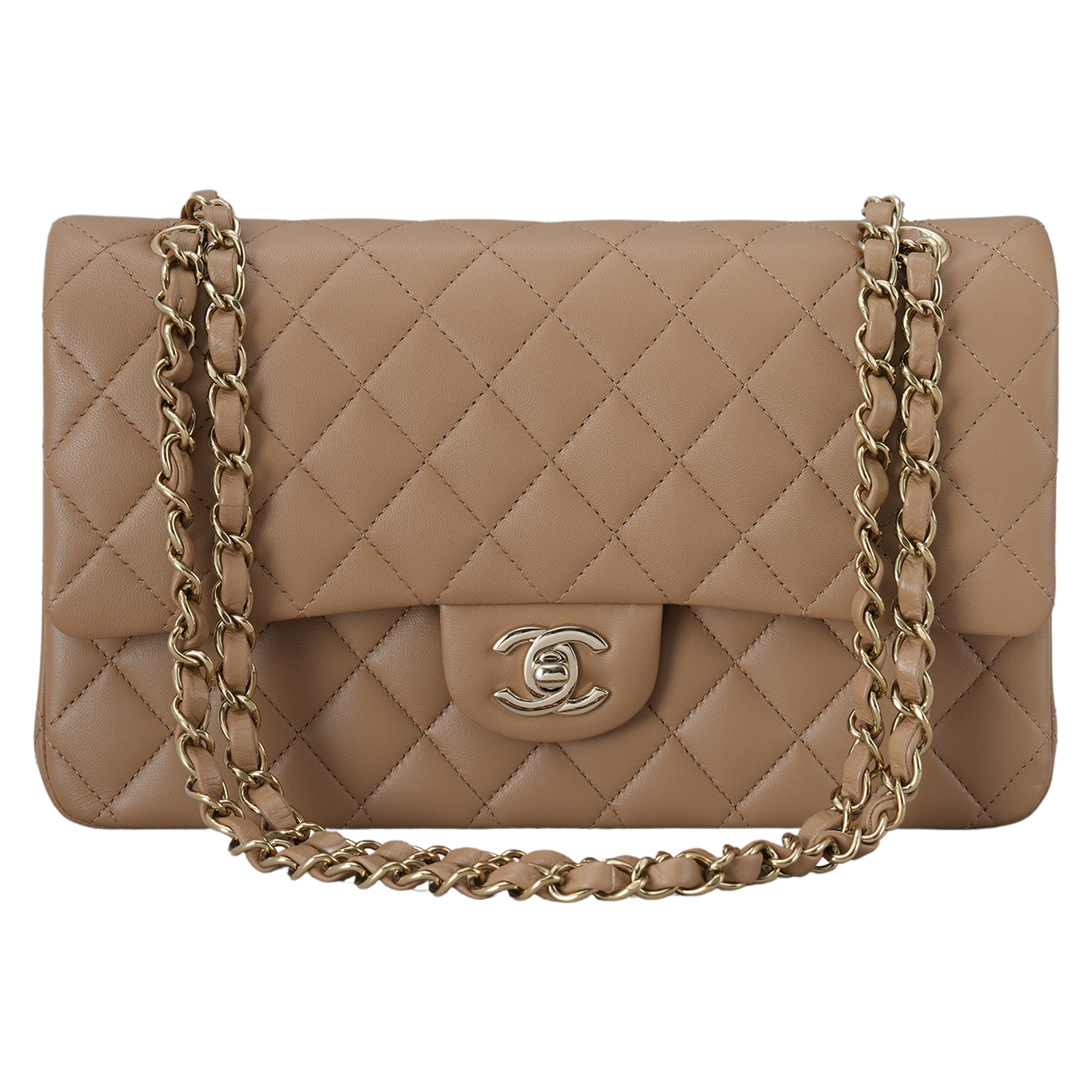 CHANEL(USED)샤넬 램스킨 클래식 미듐 플랩백