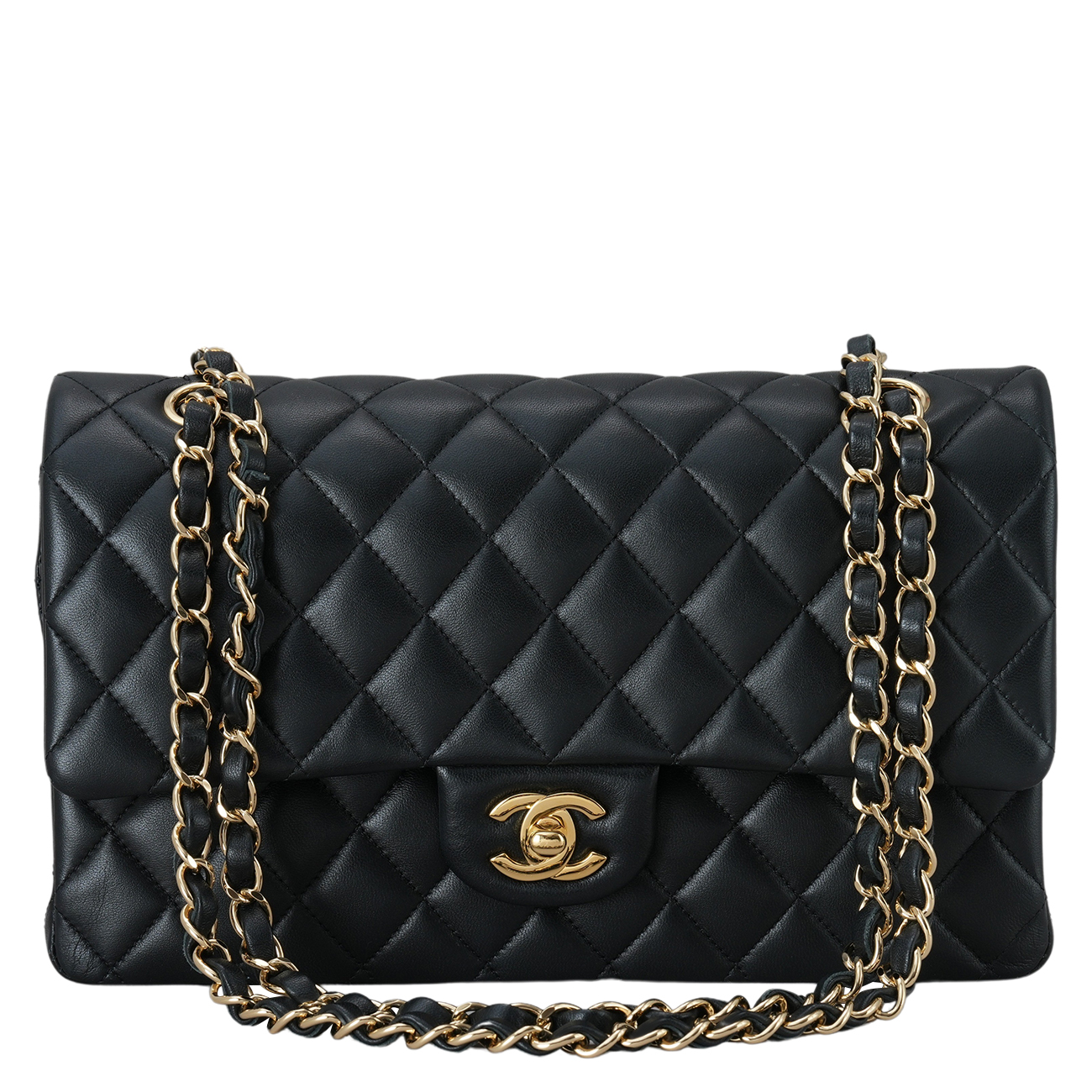 CHANEL(USED)샤넬 램스킨 클래식 미듐 플랩백