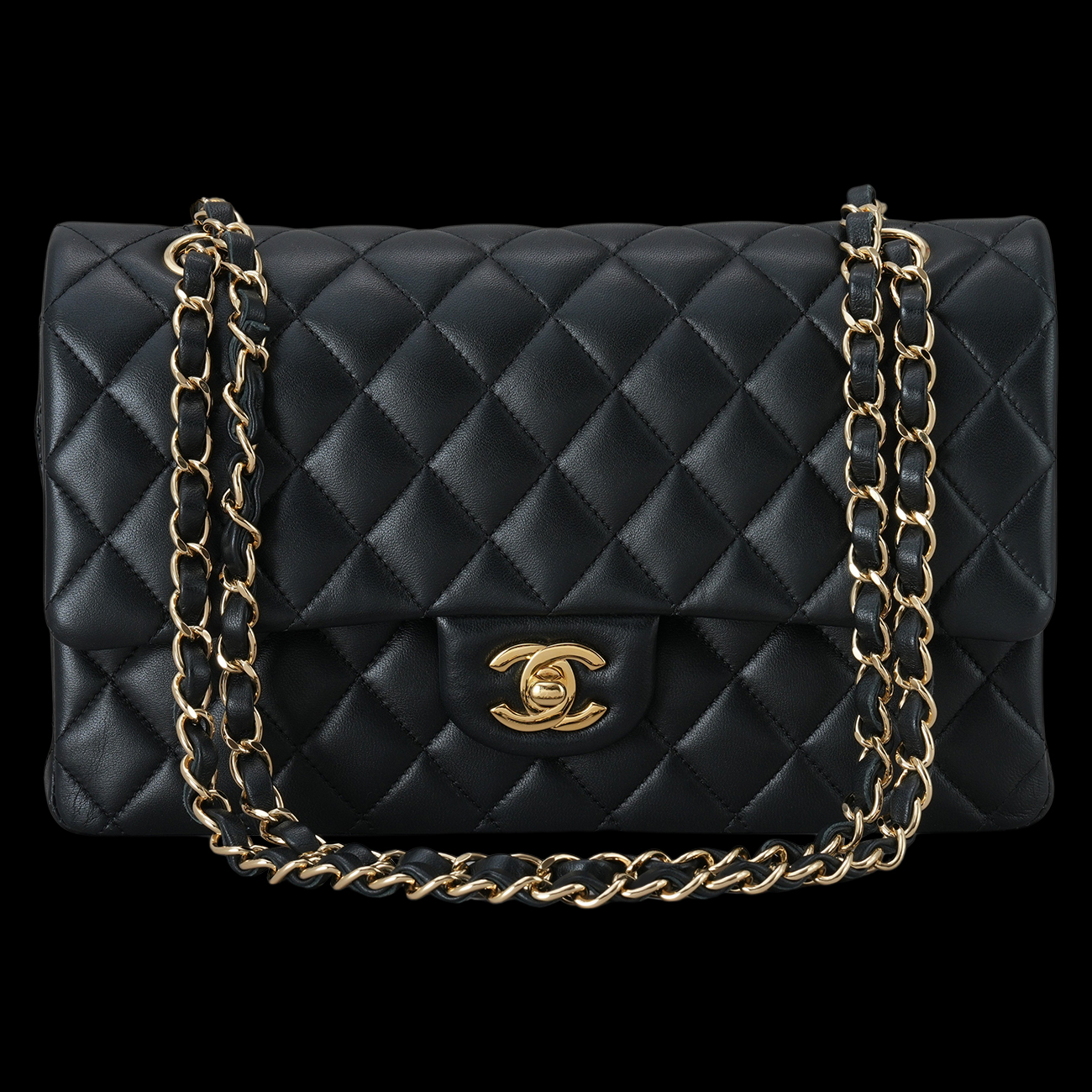 CHANEL(USED)샤넬 램스킨 클래식 미듐 플랩백