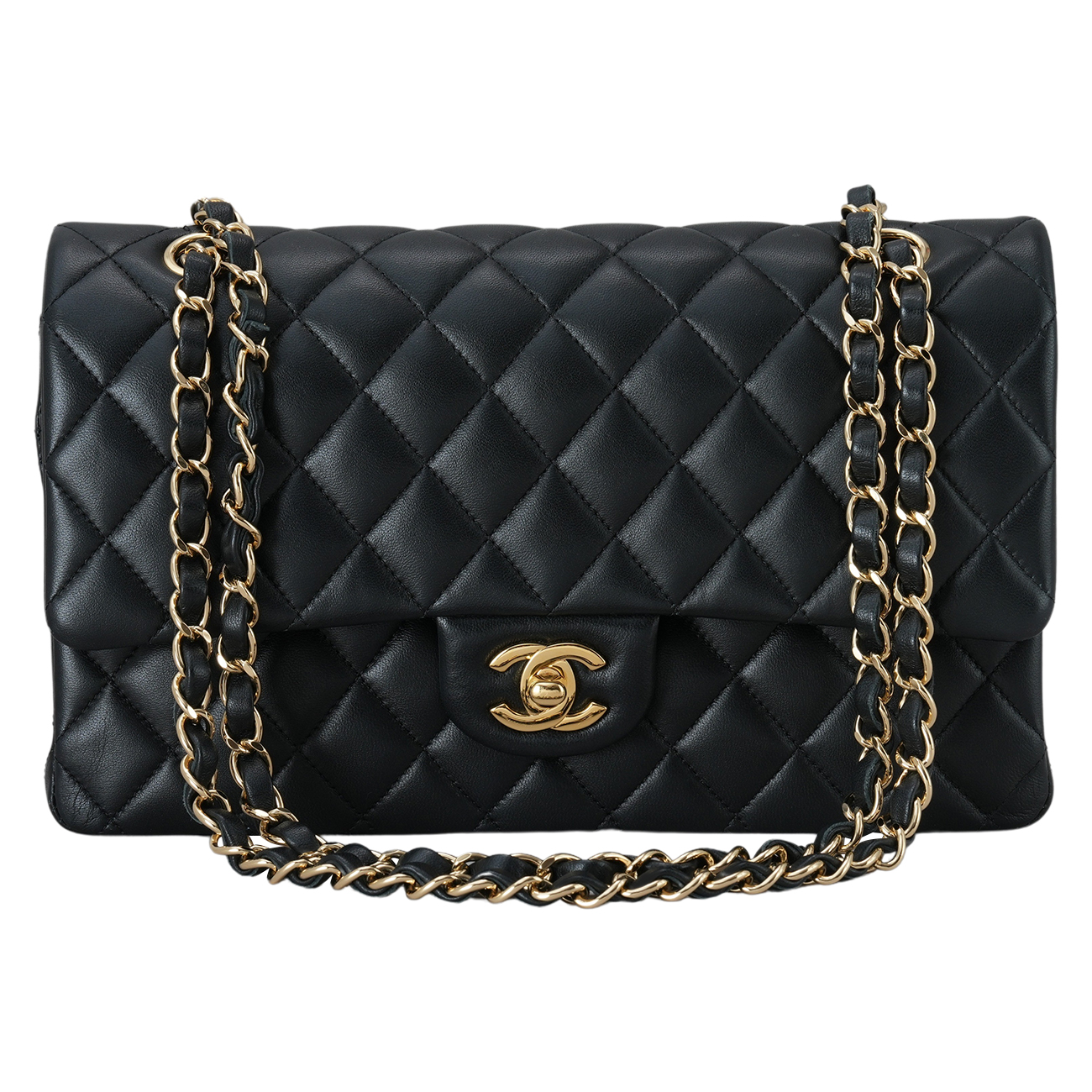CHANEL(USED)샤넬 램스킨 클래식 미듐 플랩백