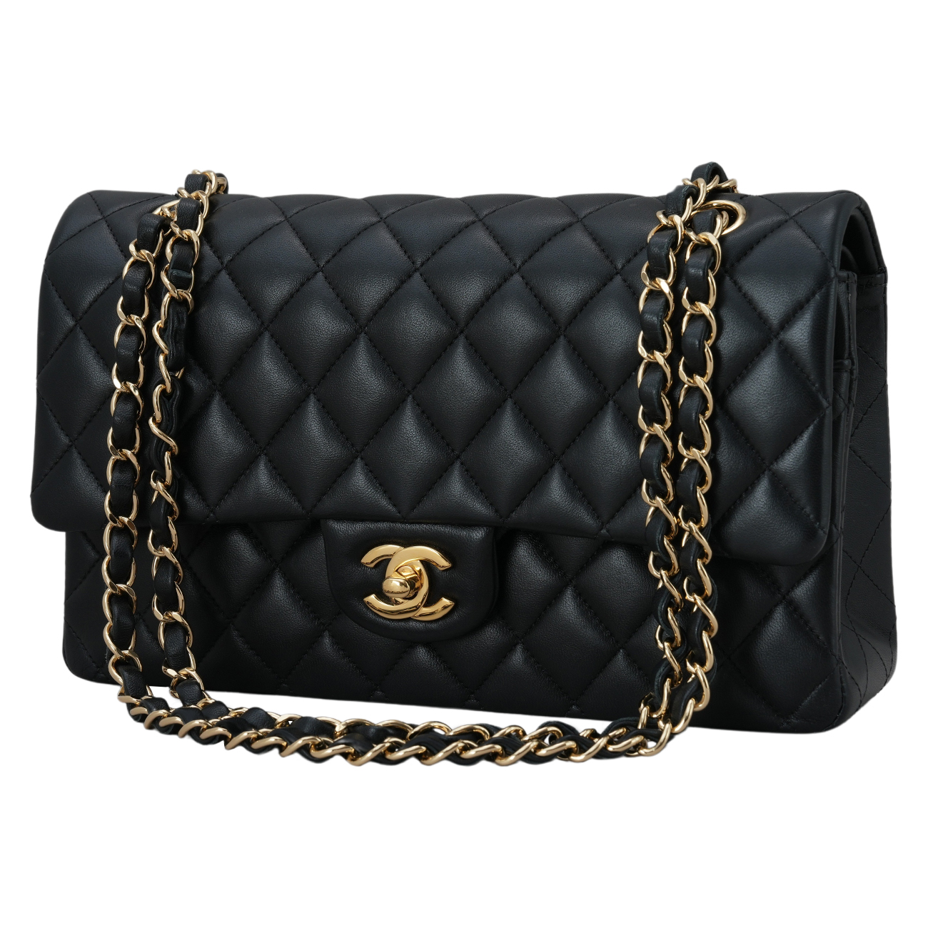 CHANEL(USED)샤넬 램스킨 클래식 미듐 플랩백