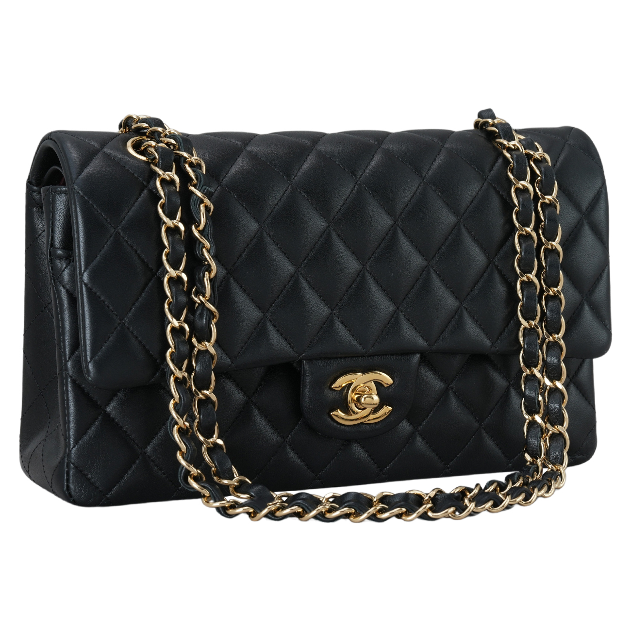 CHANEL(USED)샤넬 램스킨 클래식 미듐 플랩백